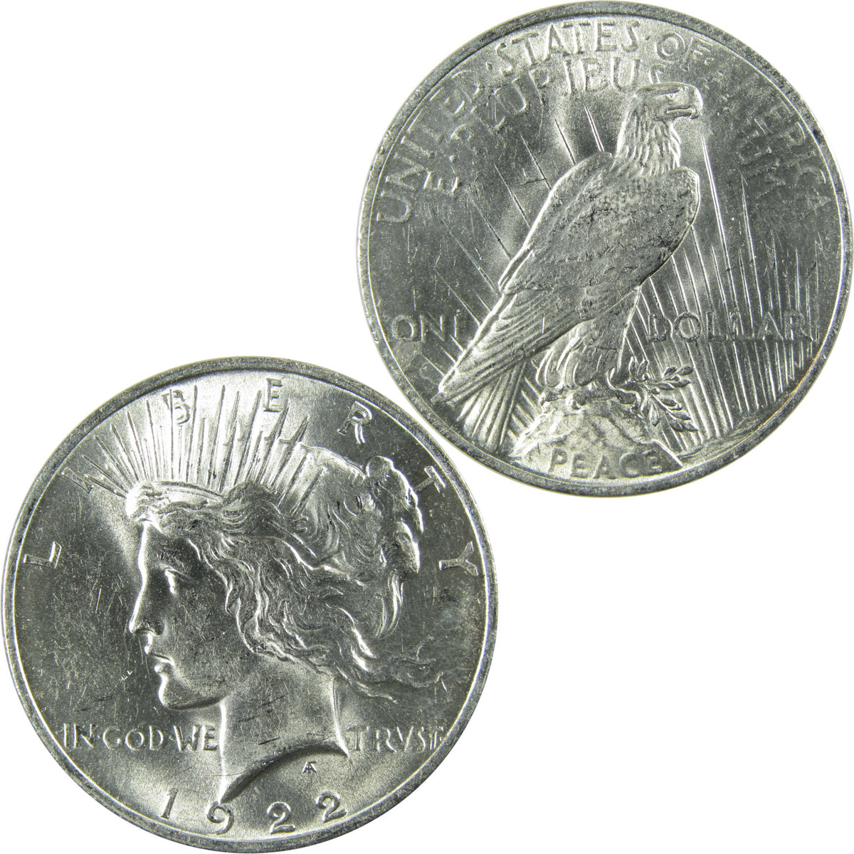1922 Peace Silver Dollar AU About Uncirculated $1 Coin SKU:CP1738