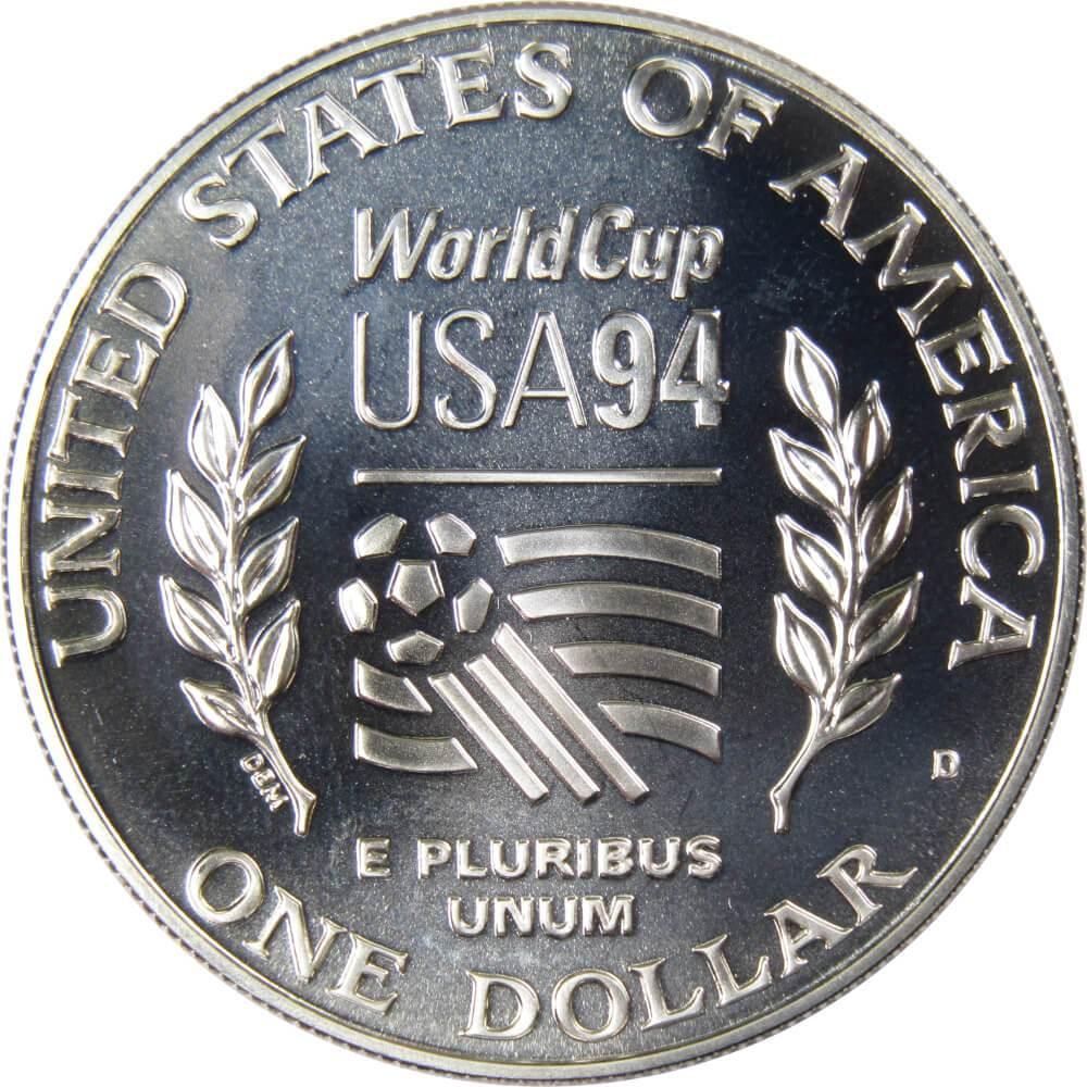 1994 D World Cup Tournament Commemorative Silver Dollar Uncirculated