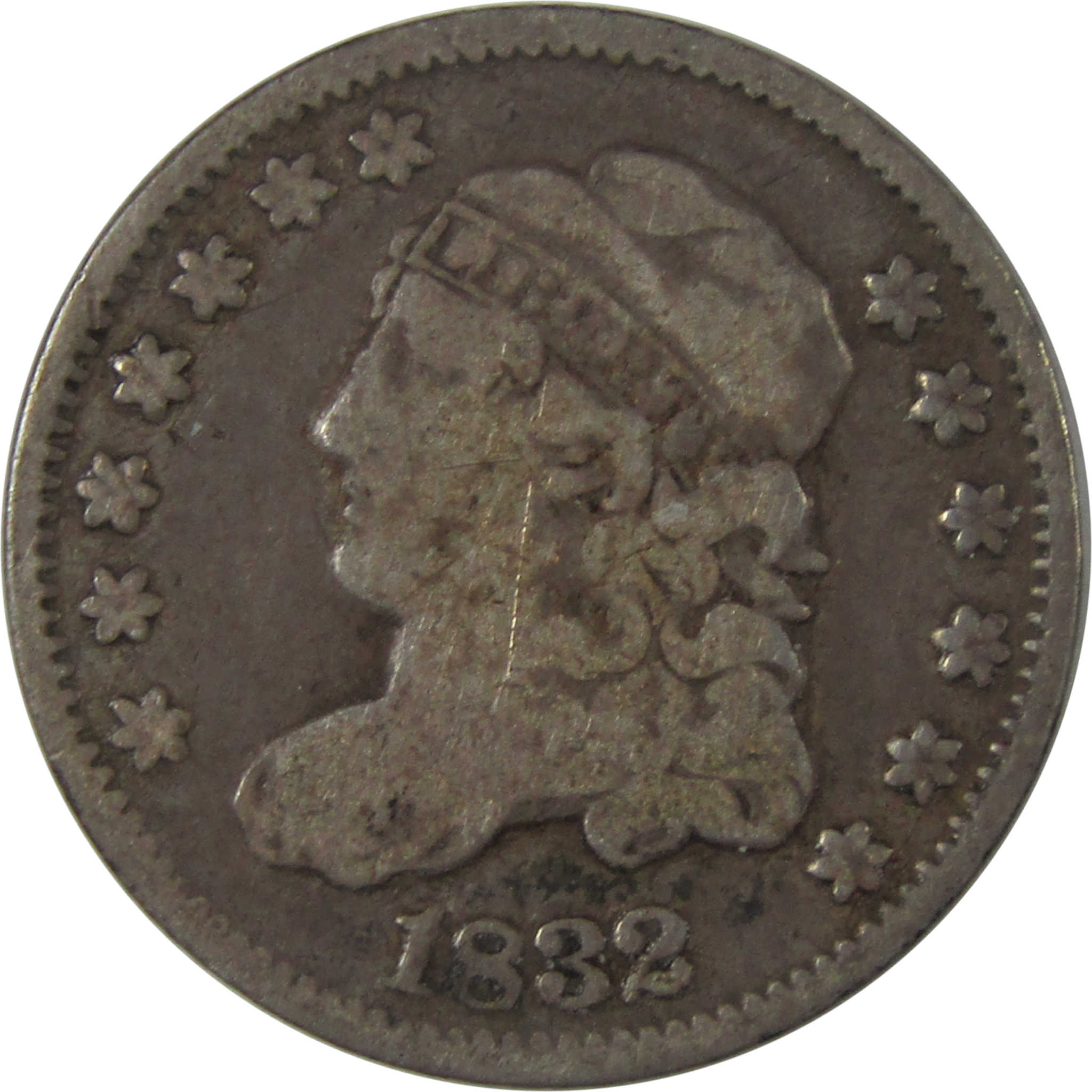1832 Capped Bust Half Dime VG Very Good Silver 5c Coin SKU:I22699