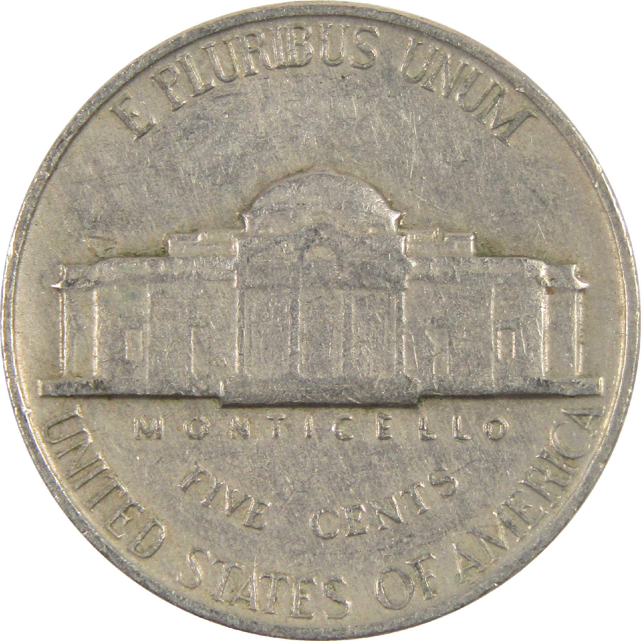 1961 Jefferson Nickel Circulated 5c Coin Collectible