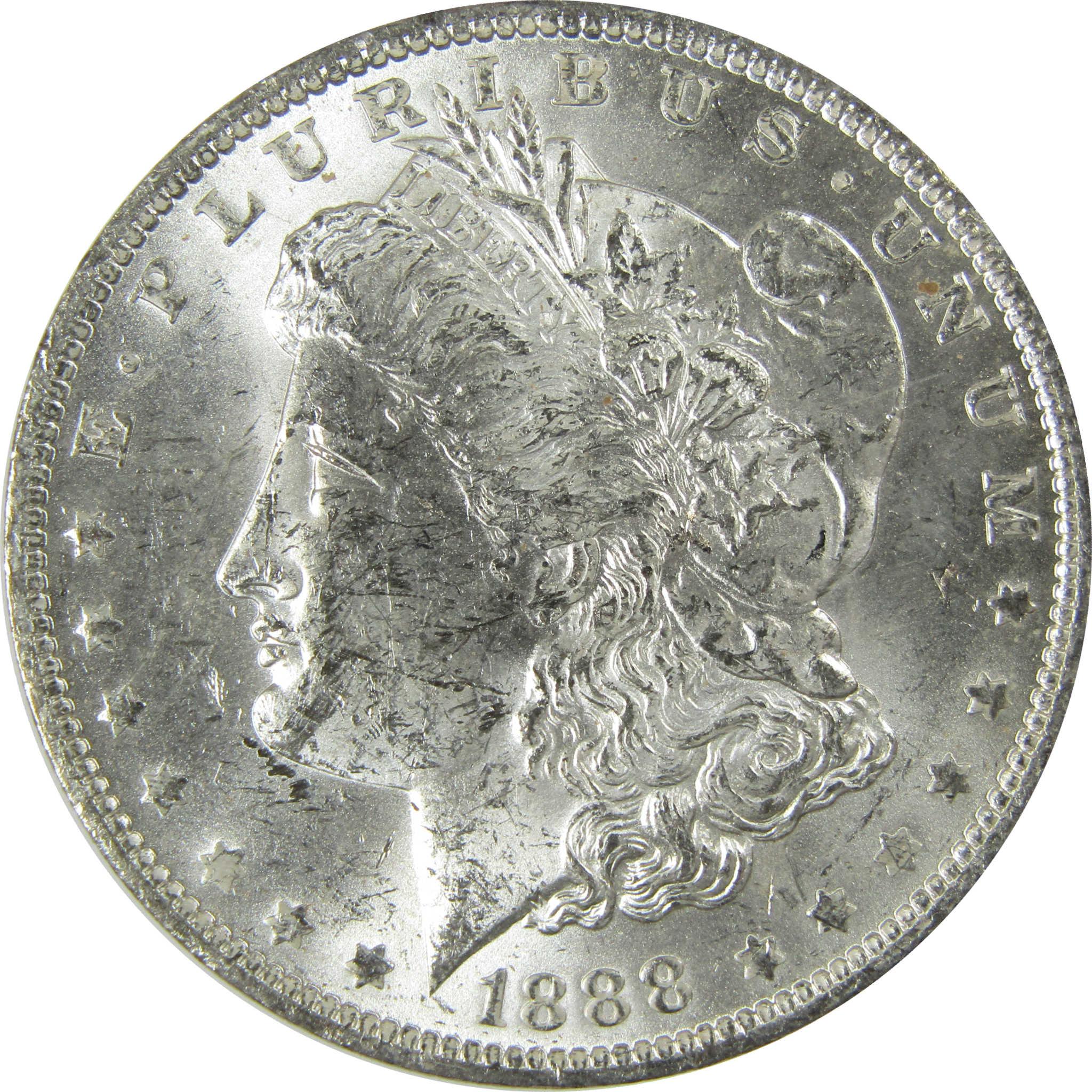1888 O Morgan Silver Dollar Uncirculated Mint State $1 Coin SKU:I27758 - Morgan coin - Morgan silver dollar - Morgan silver dollar for sale - Profile Coins & Collectibles
