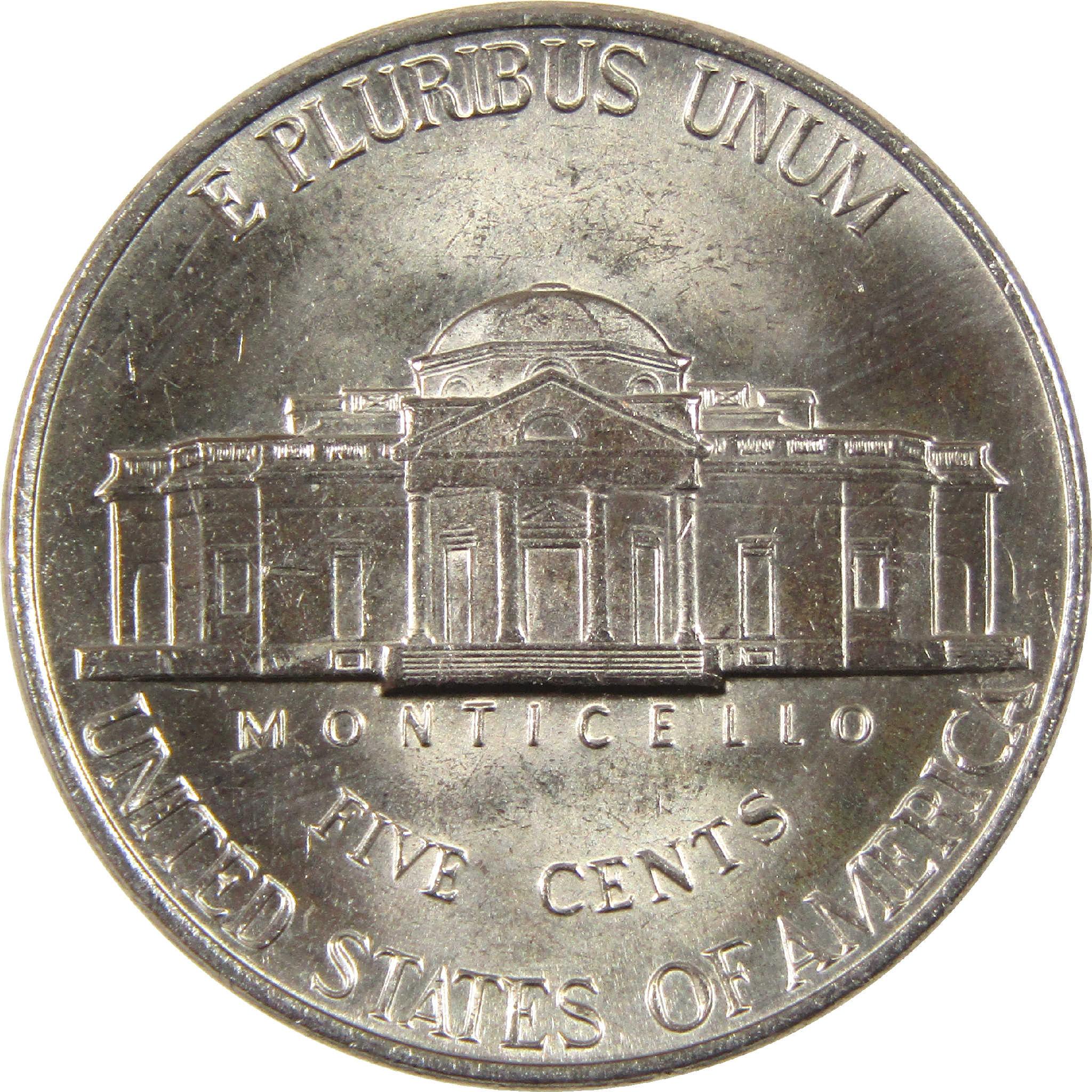 1989 P Jefferson Nickel Uncirculated 5c Coin