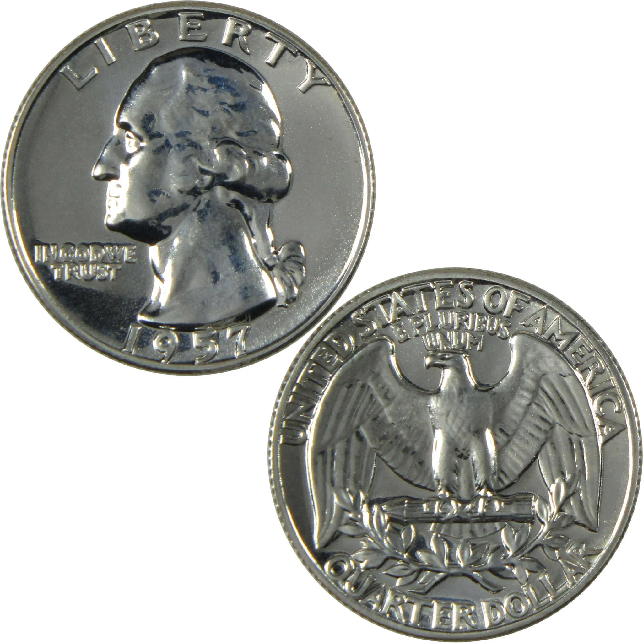 1957 Washington Silver Quarter Proof 25c Coin Collectible
