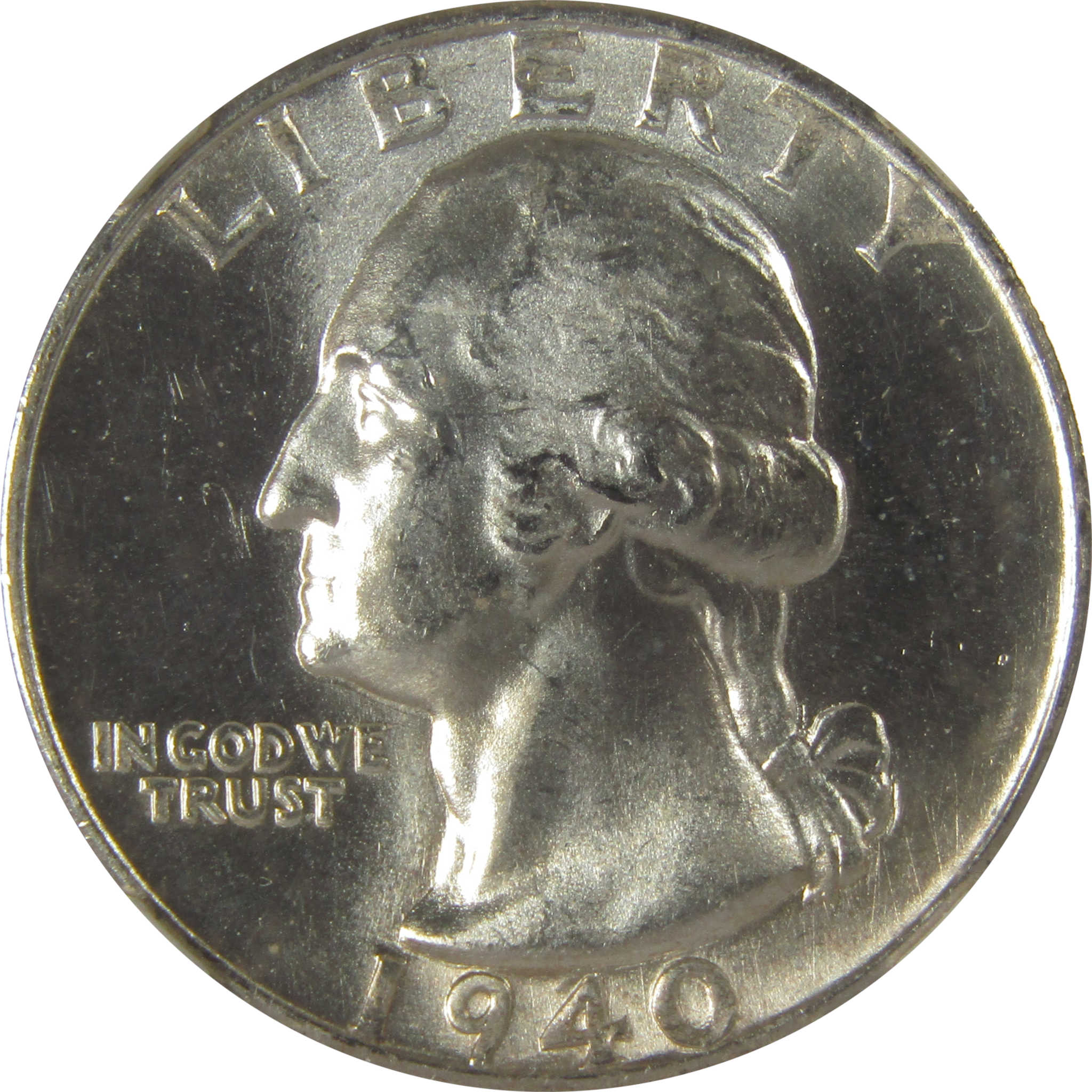 1940 D Washington Quarter MS 64 NGC Original Bag Fragment SKU:I22603