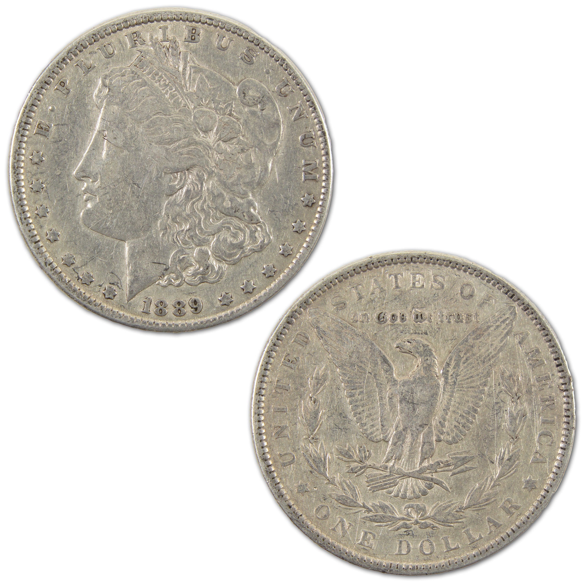 1889 Barwing Morgan Dollar XF EF Extremely Fine Details SKU:I10887 - Morgan coin - Morgan silver dollar - Morgan silver dollar for sale - Profile Coins & Collectibles