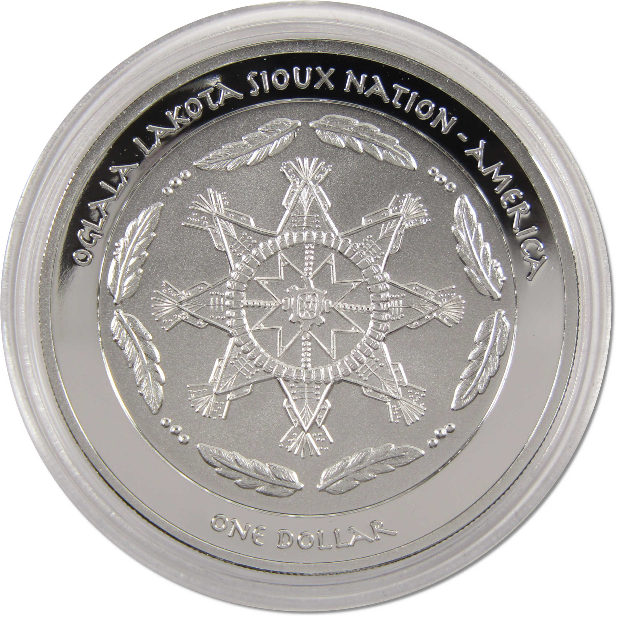 2021 Native American Oglala Sioux First Thanksgiving 1 oz .999 Silver