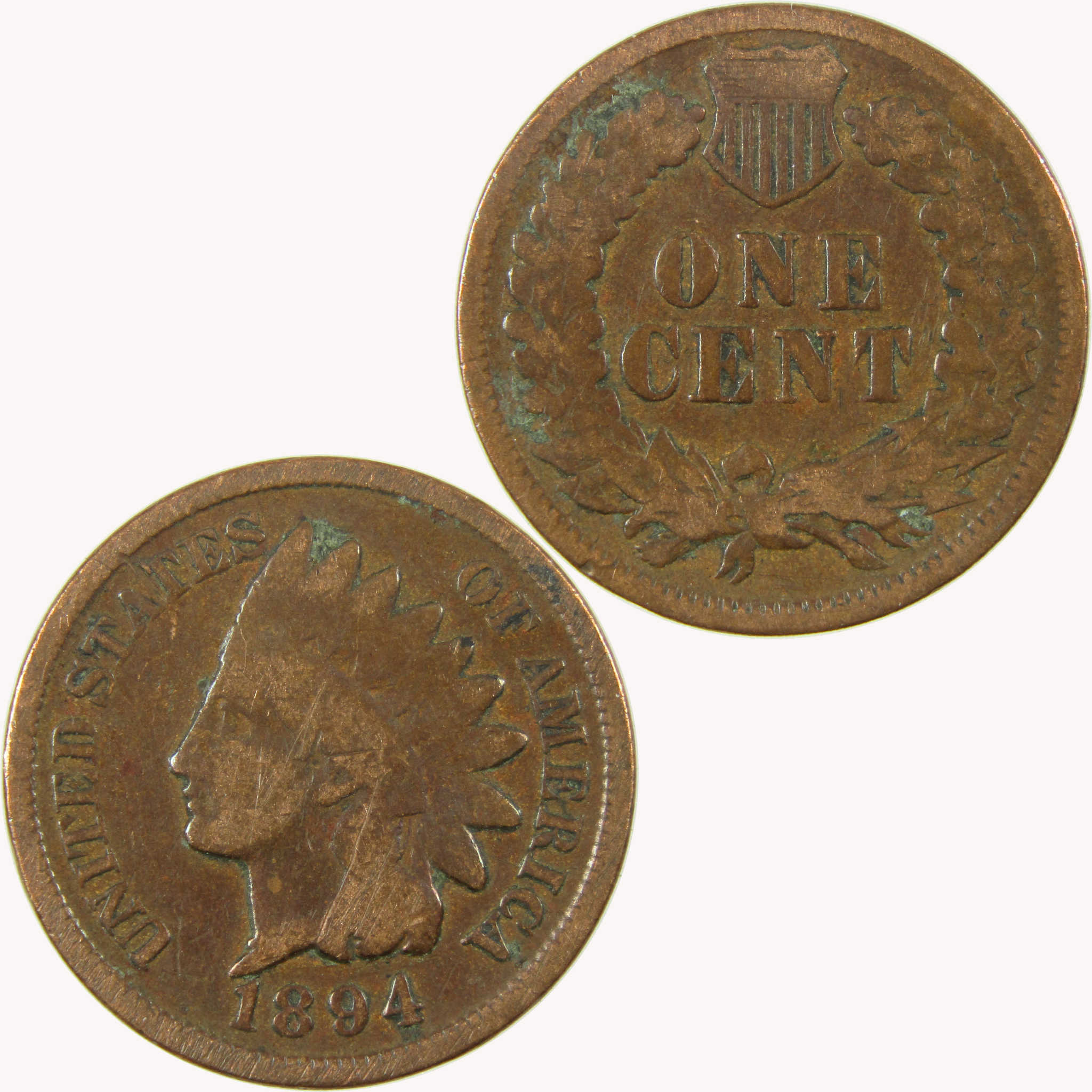 1894 Indian Head Cent G Good Penny 1c Coin Collectible SKU:I26559