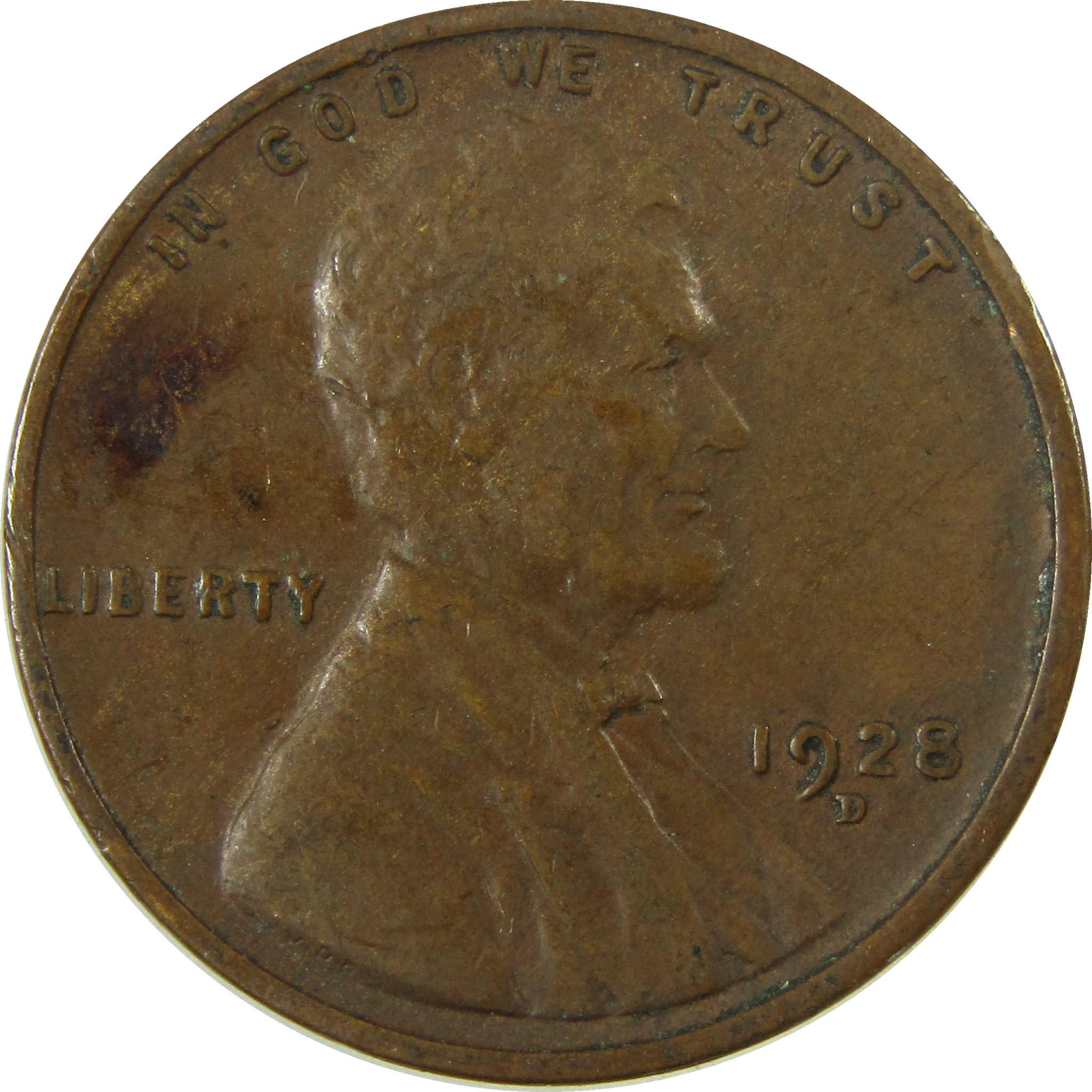 1928 D Lincoln Wheat Cent VF Very Fine Penny 1c Coin SKU:I27579