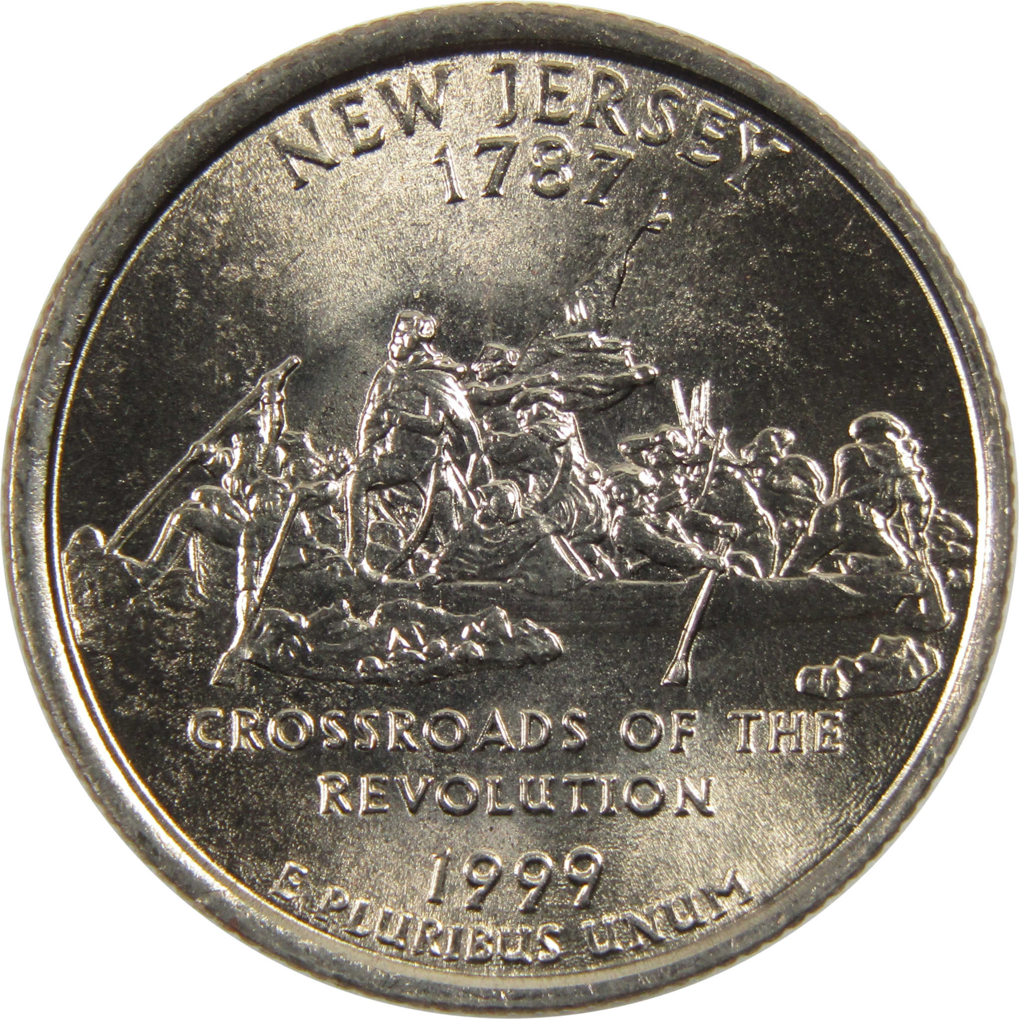 1999 P New Jersey State Quarter BU Uncirculated Clad 25c Coin