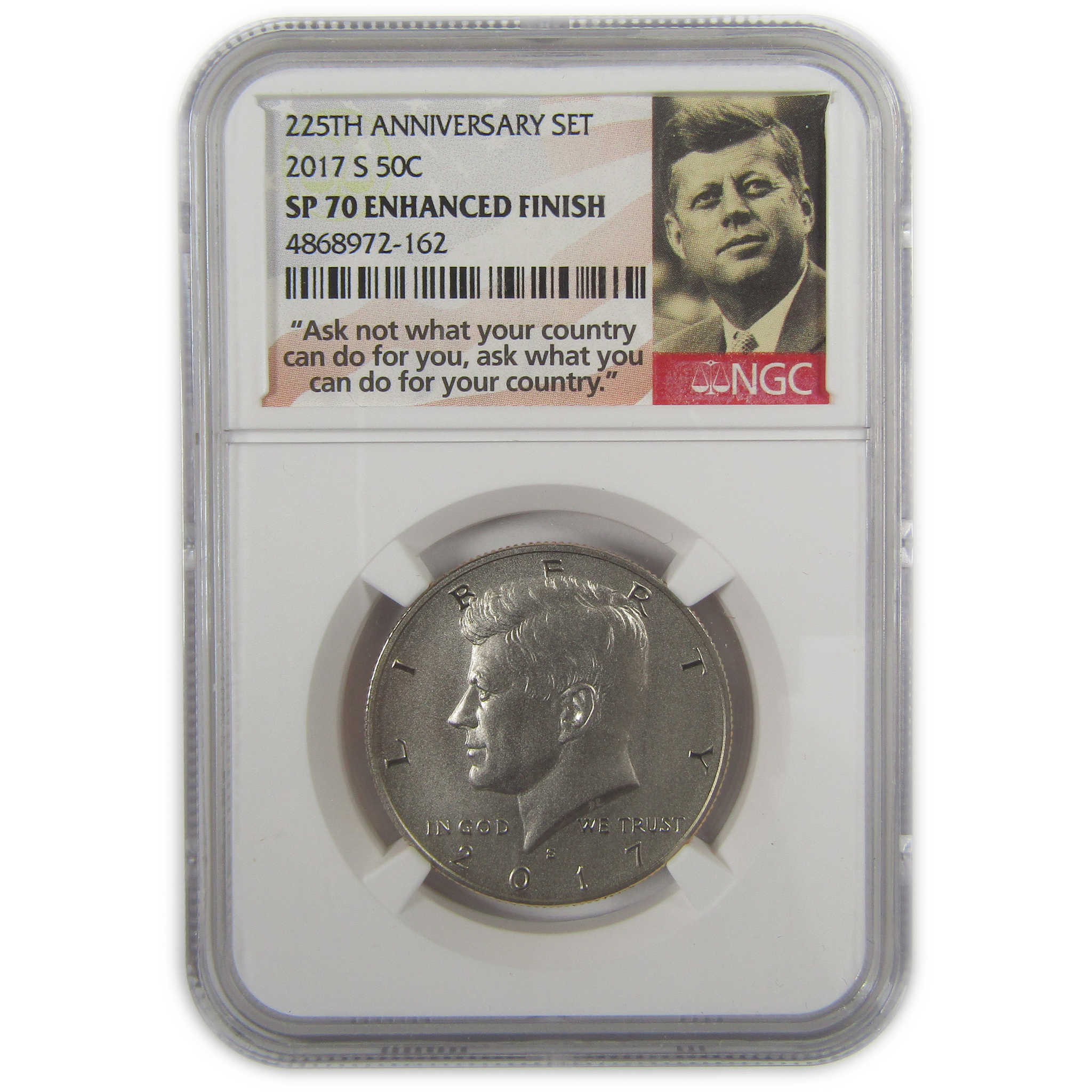 2017 S Kennedy Half Dollar SP 70 NGC Enhanced Uncirculated SKU:CPC0653