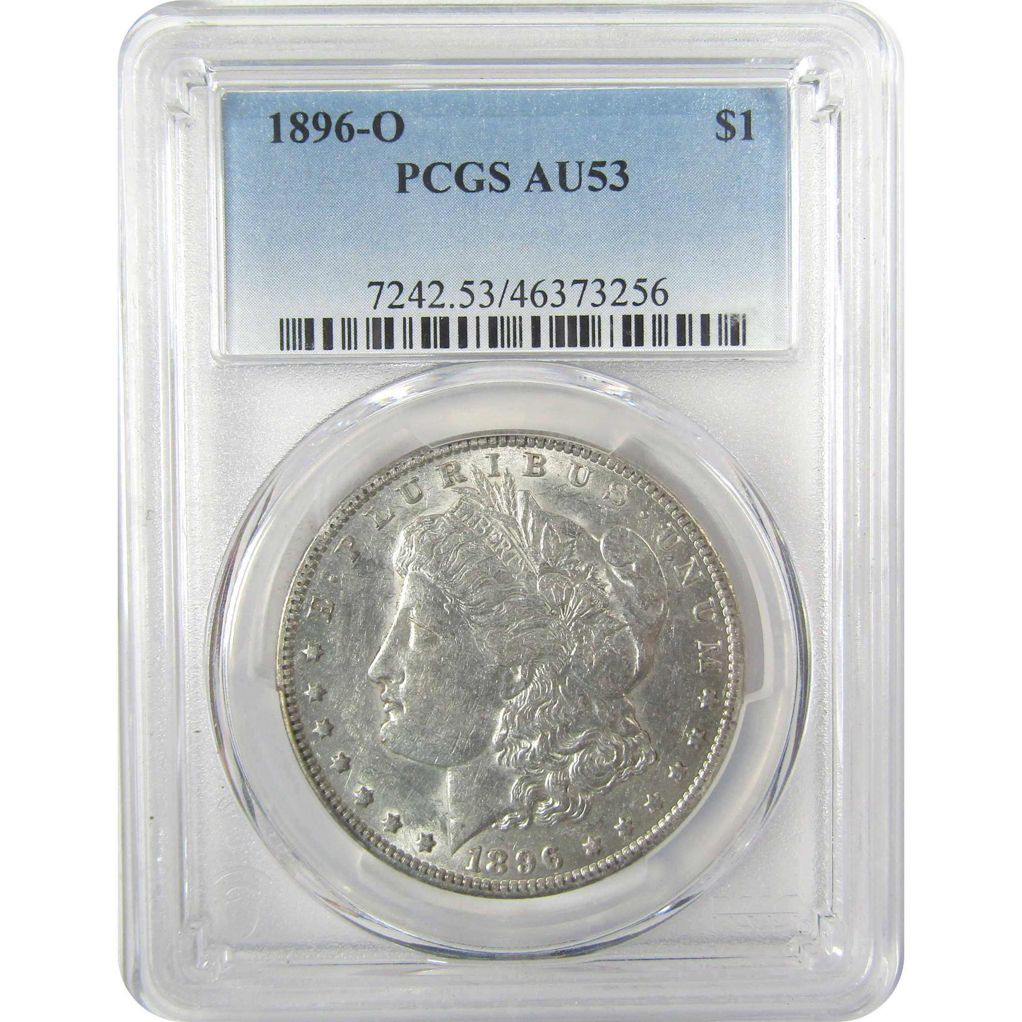 1896 O Morgan Dollar AU 53 PCGS Silver $1 Coin SKU:I19620 - Morgan coin - Morgan silver dollar - Morgan silver dollar for sale - Profile Coins & Collectibles