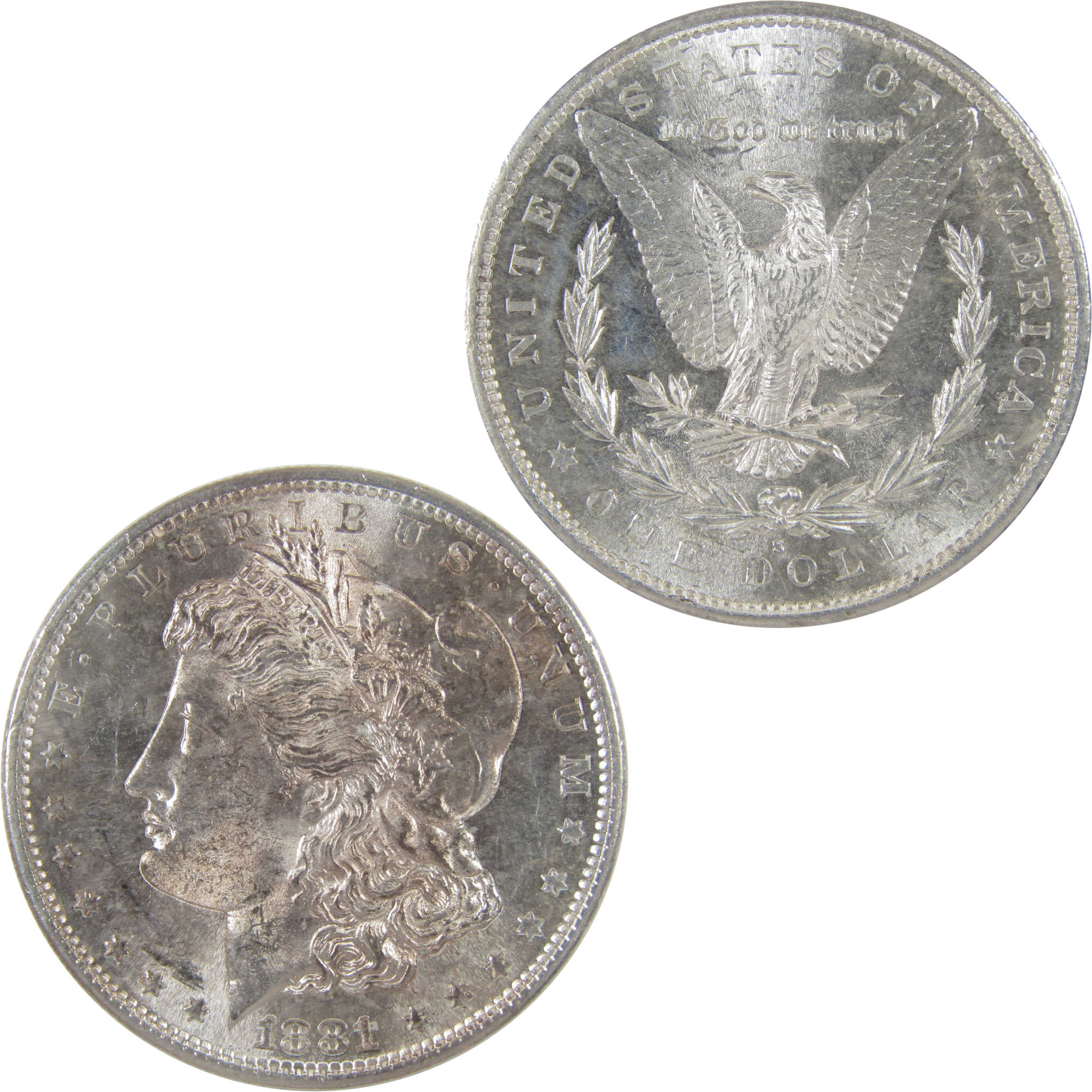 1881 S Morgan Dollar Uncirculated Silver $1 Coin SKU:I18698 - Morgan coin - Morgan silver dollar - Morgan silver dollar for sale - Profile Coins & Collectibles