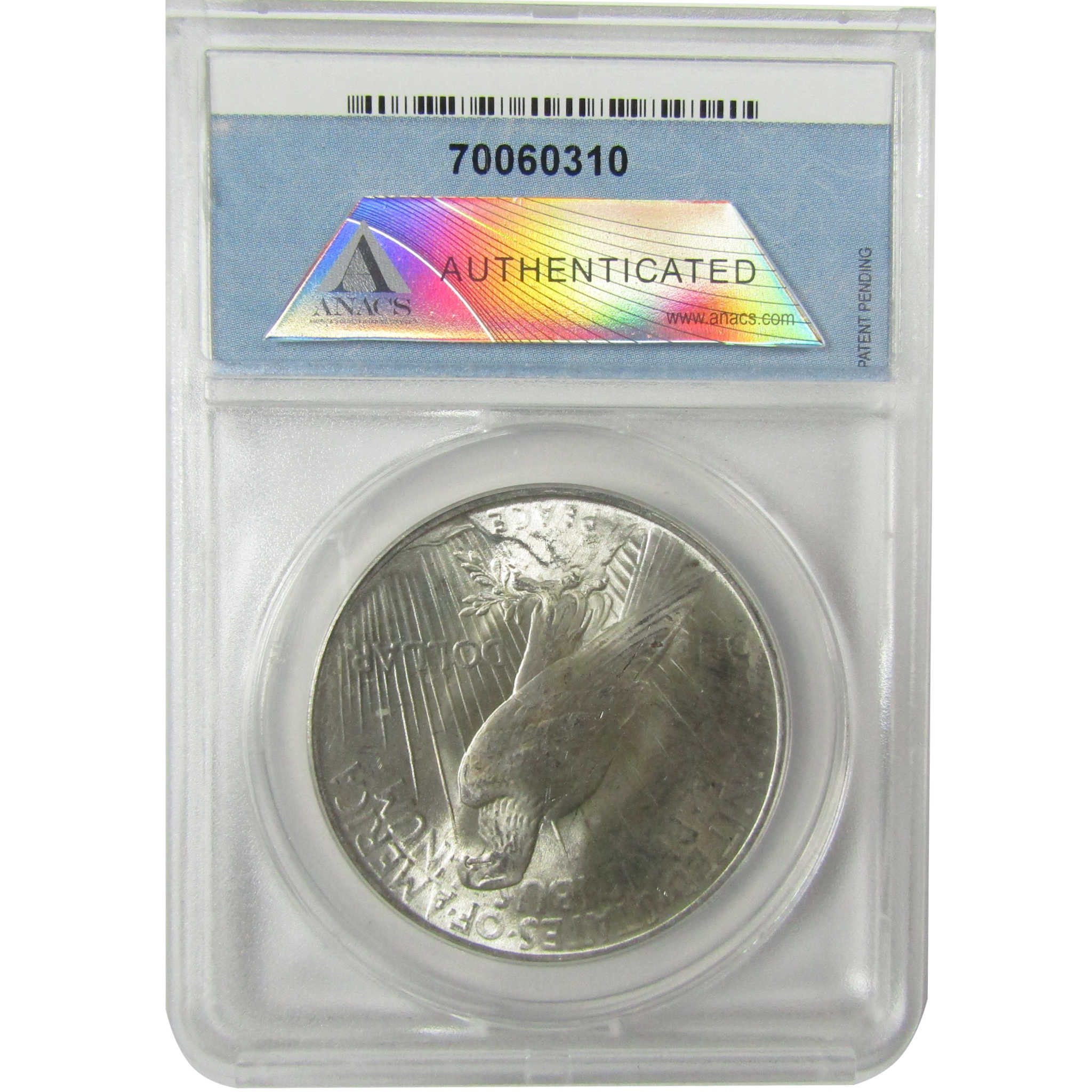 1923 Peace Silver Dollar MS 60 Details ANACS Uncirculated SKU:I28309