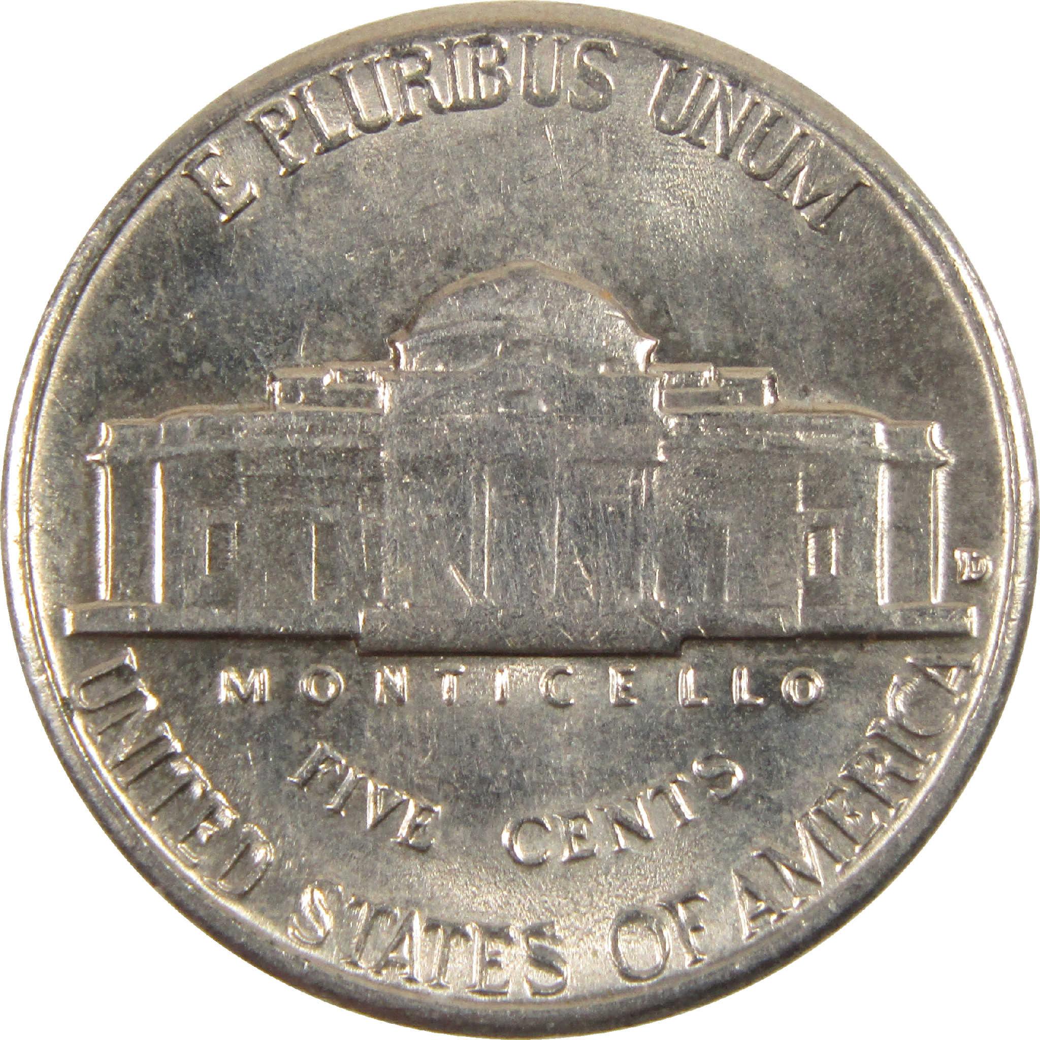 1959 D Jefferson Nickel Circulated 5c Coin Collectible