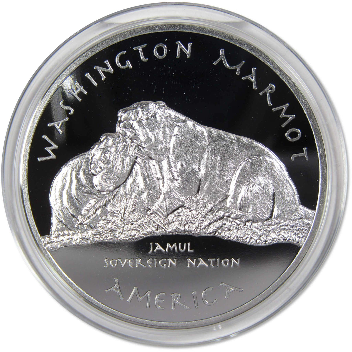 2019 Native American Jamul Chinook Washington Marmot 1 oz Silver Proof