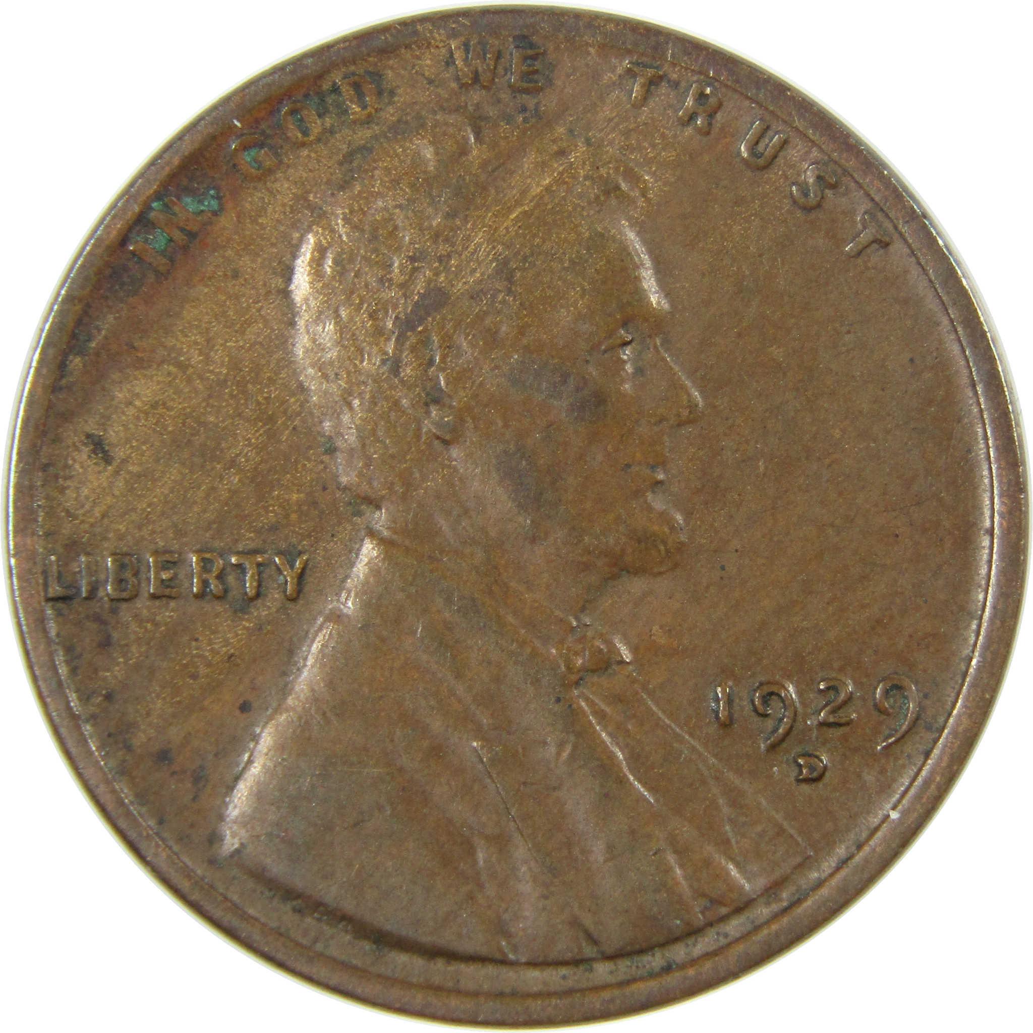 1929 D Lincoln Wheat Cent VF Very Fine Penny 1c Coin SKU:I27273