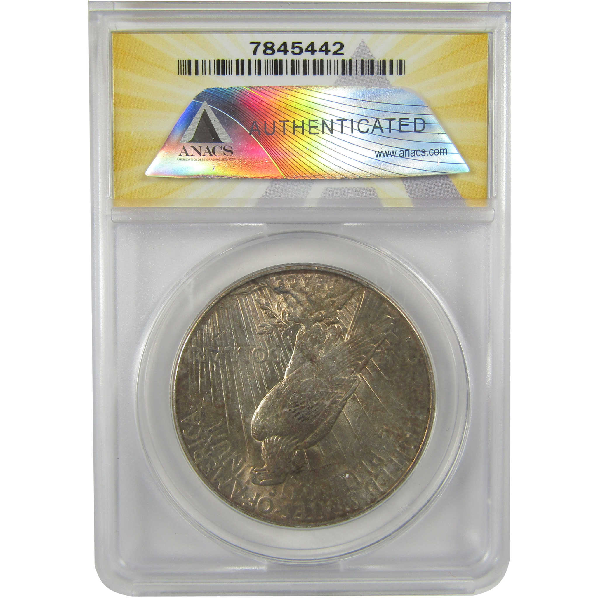 1928 S Peace Dollar AU 55 Details ANACS Silver $1 Coin SKU:I21513