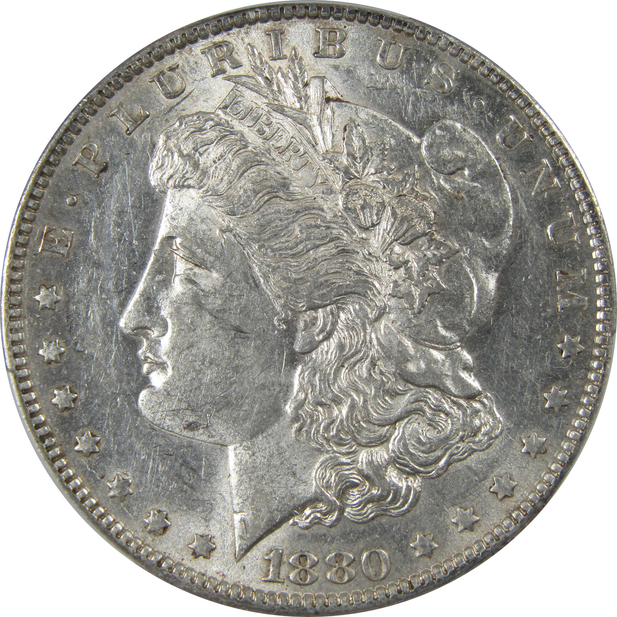 1880 O Morgan Dollar AU 58 PCGS Silver $1 Coin SKU:I23900 - Morgan coin - Morgan silver dollar - Morgan silver dollar for sale - Profile Coins & Collectibles
