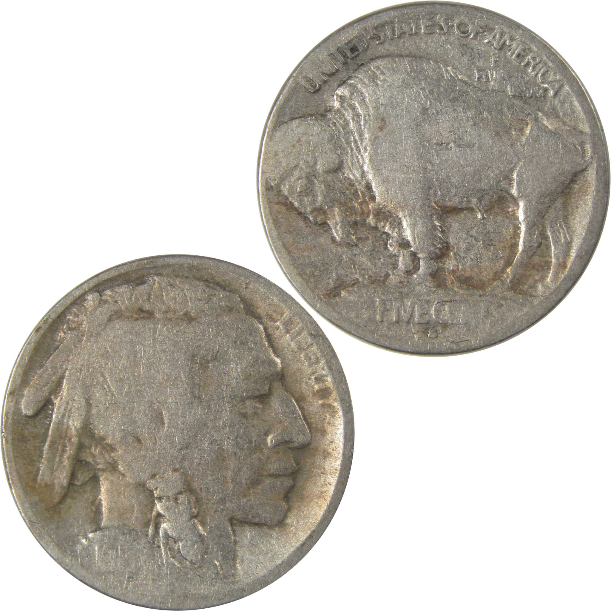1913 S Type 1 Indian Head Buffalo Nickel AG About Good SKU:I22834