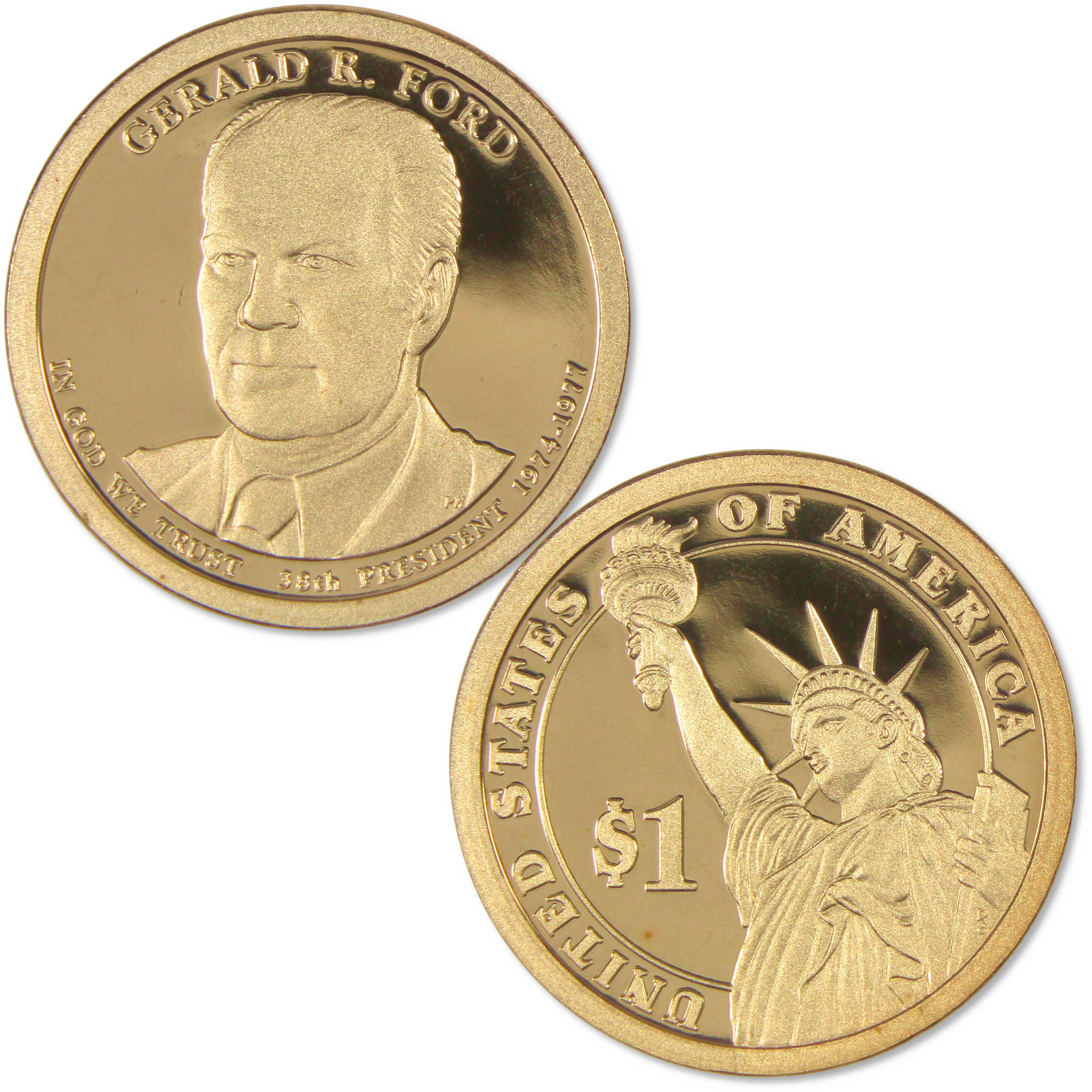 2016 S Gerald R. Ford Presidential Dollar Choice Proof $1 Coin