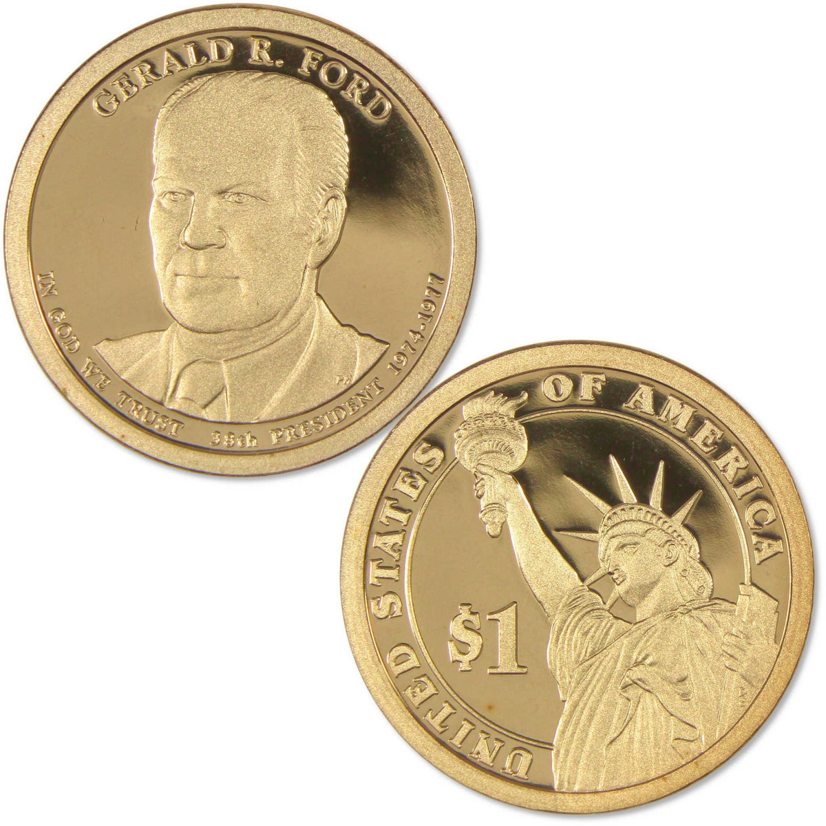 2016 S Gerald R. Ford Presidential Dollar Proof $1 Coin Collectible