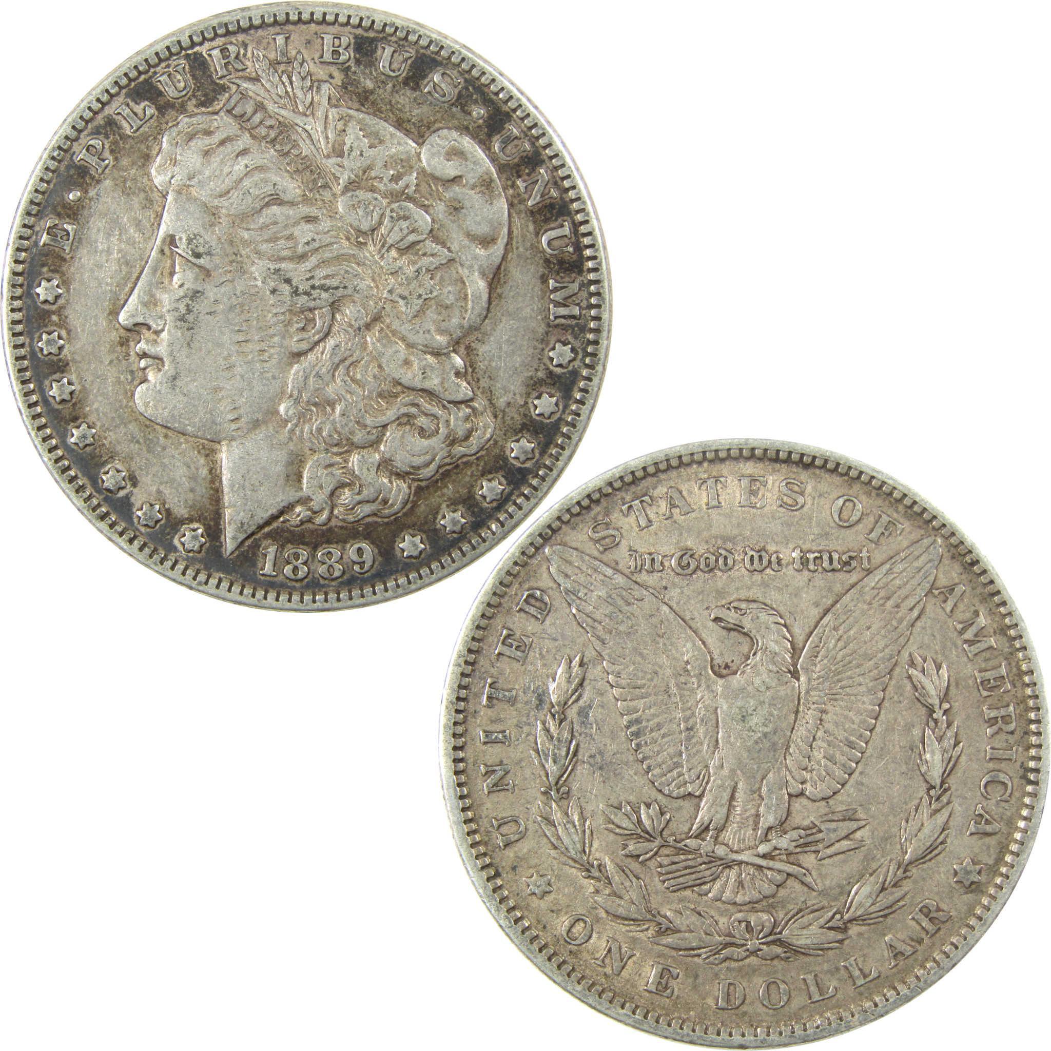 1889 Barwing Morgan Silver $1 XF EF Extremely Fine Details SKU:I25343 - Morgan coin - Morgan silver dollar - Morgan silver dollar for sale - Profile Coins & Collectibles