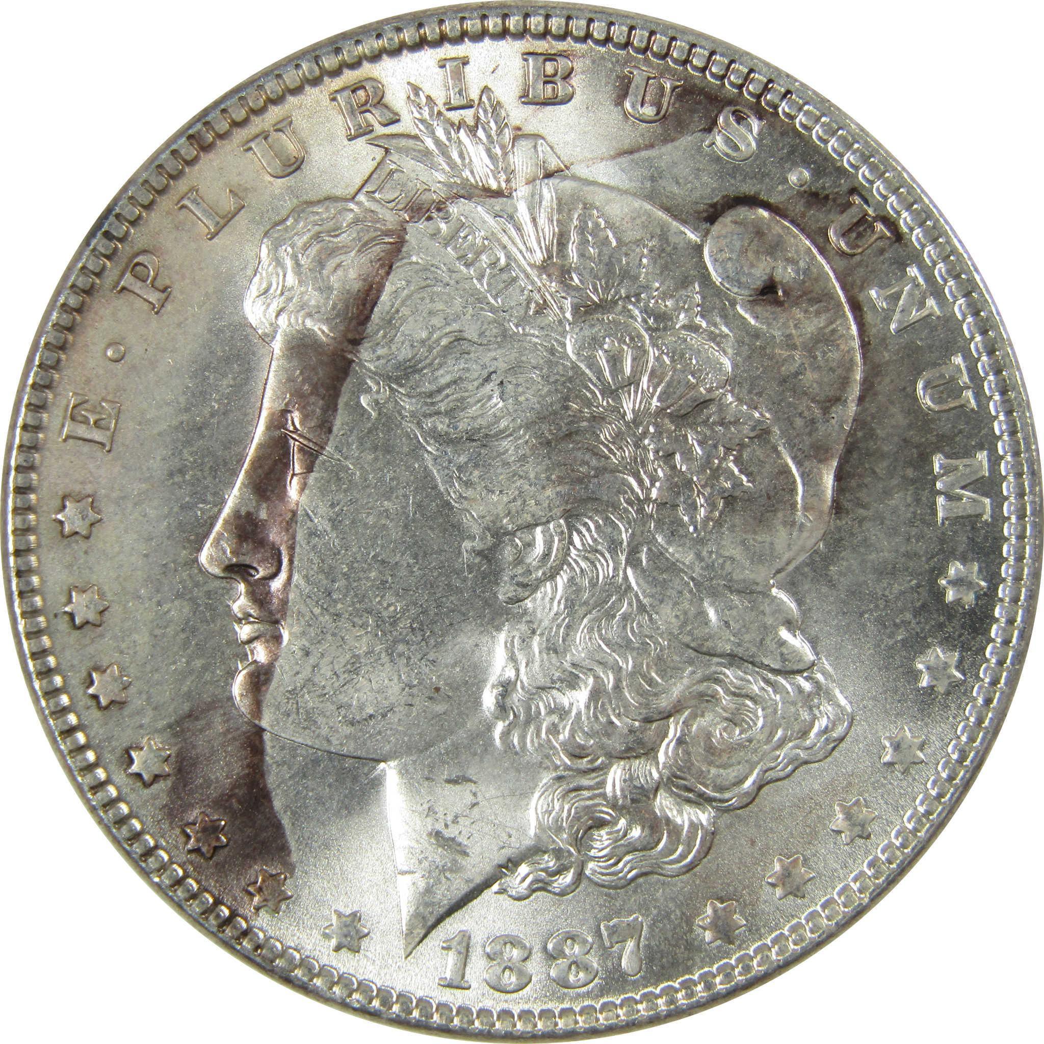 1887 Morgan Silver Dollar Uncirculated Mint State $1 Coin SKU:CP667 - Morgan coin - Morgan silver dollar - Morgan silver dollar for sale - Profile Coins & Collectibles