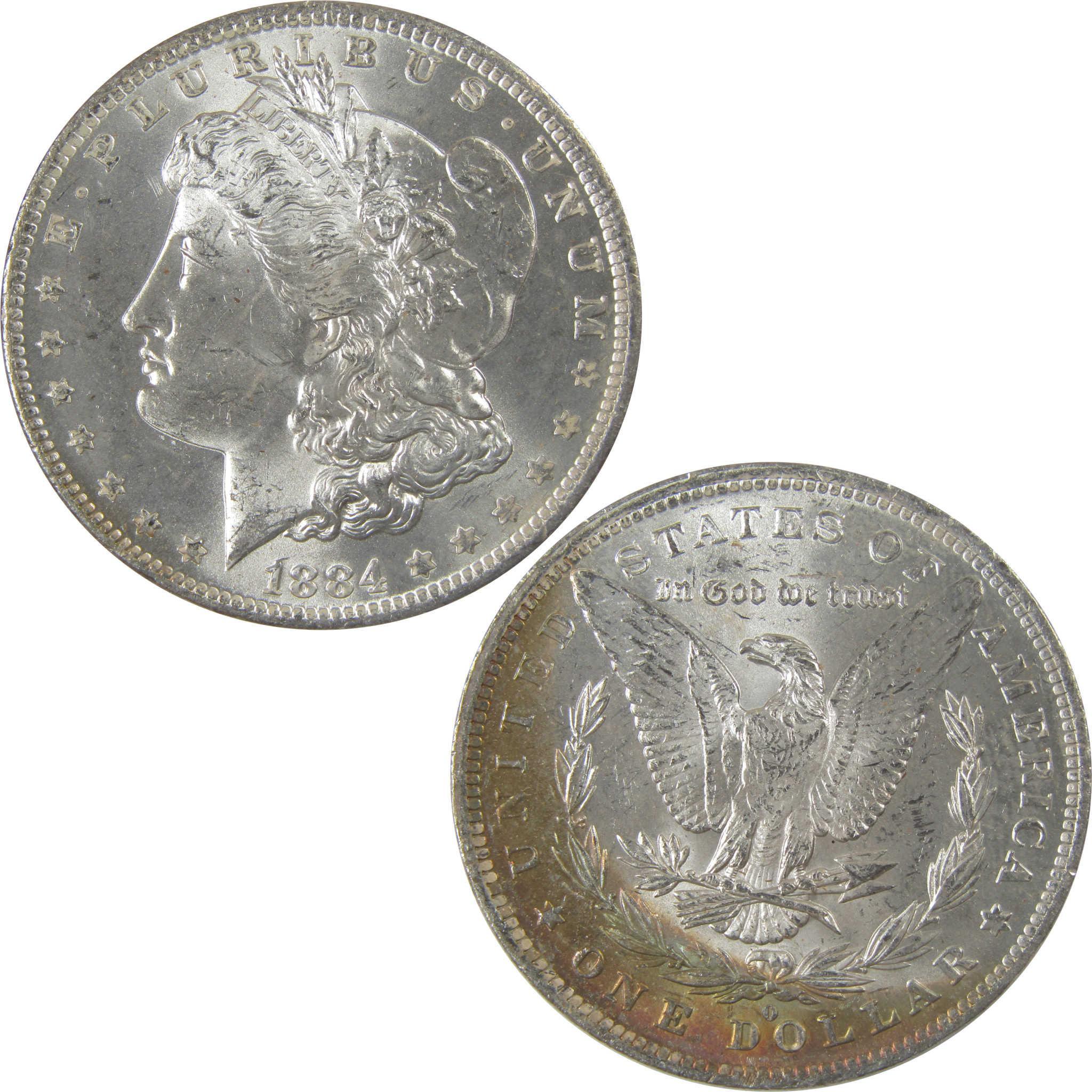 1884 O Morgan Silver Dollar BU Choice Uncirculated Toned SKU:I24193
