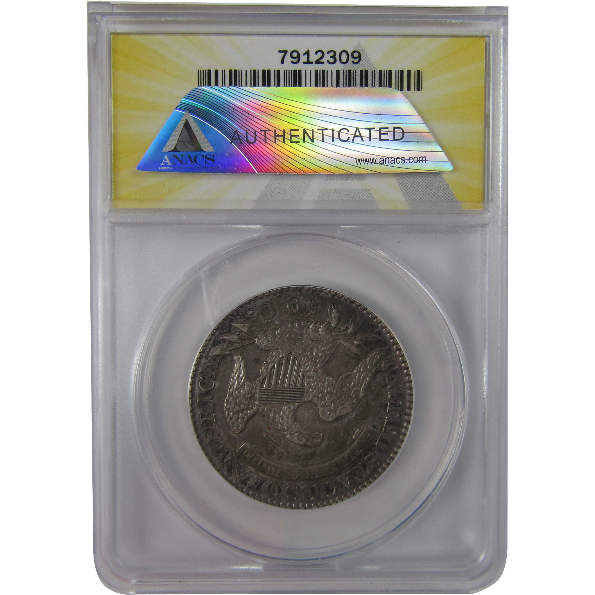 1828 Curl Base No Knob 2 Capped Bust AU 55 Details ANACS SKU:CPC1173