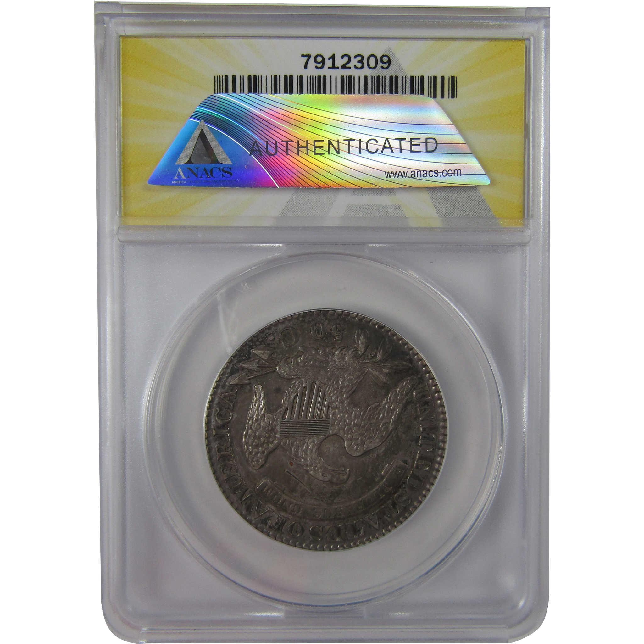 1828 Curl Base No Knob 2 Capped Bust AU 55 Details ANACS SKU:CPC1173