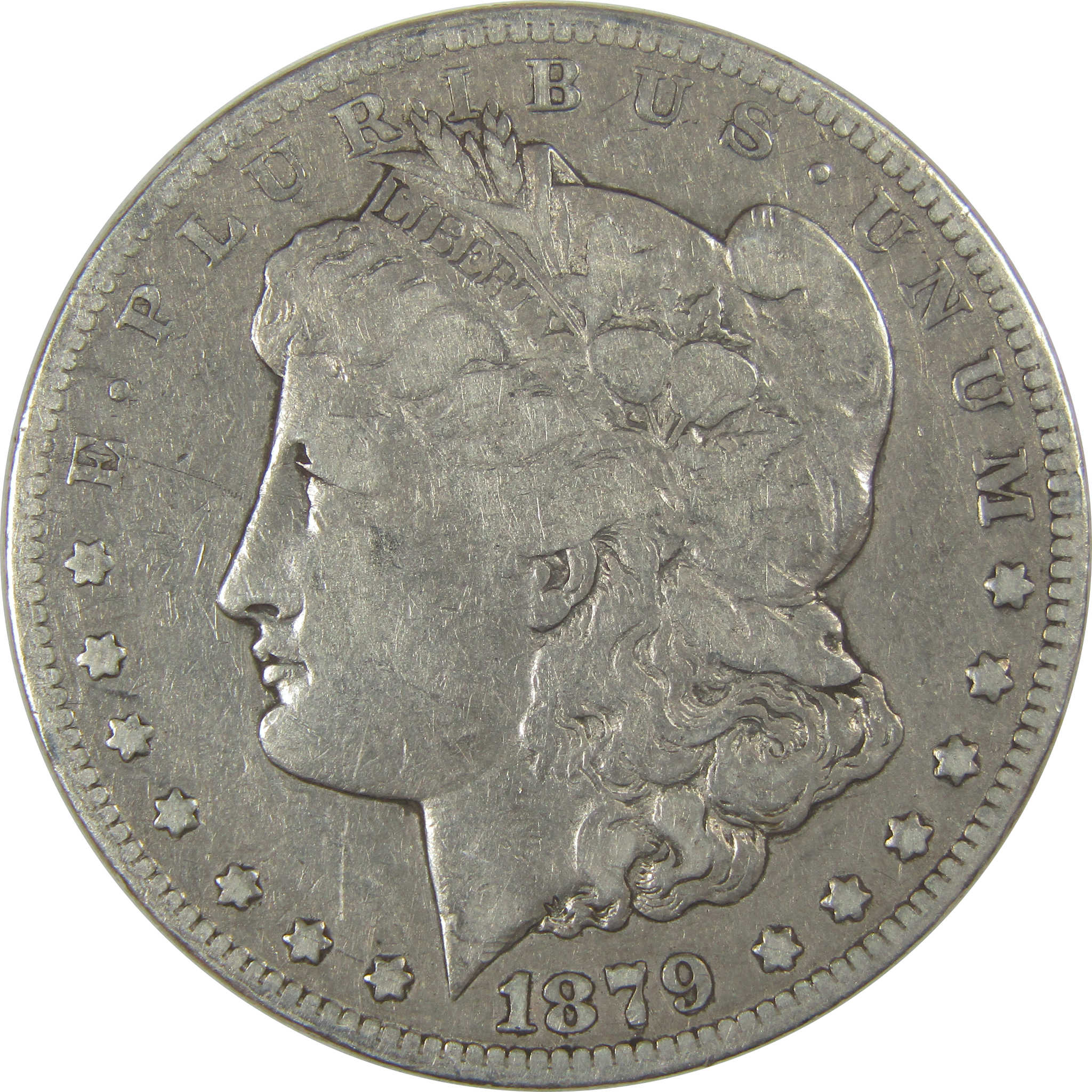 1879 S Rev 78 Morgan Dollar F Fine Details Silver $1 Coin SKU:CPC1086 - Morgan coin - Morgan silver dollar - Morgan silver dollar for sale - Profile Coins & Collectibles