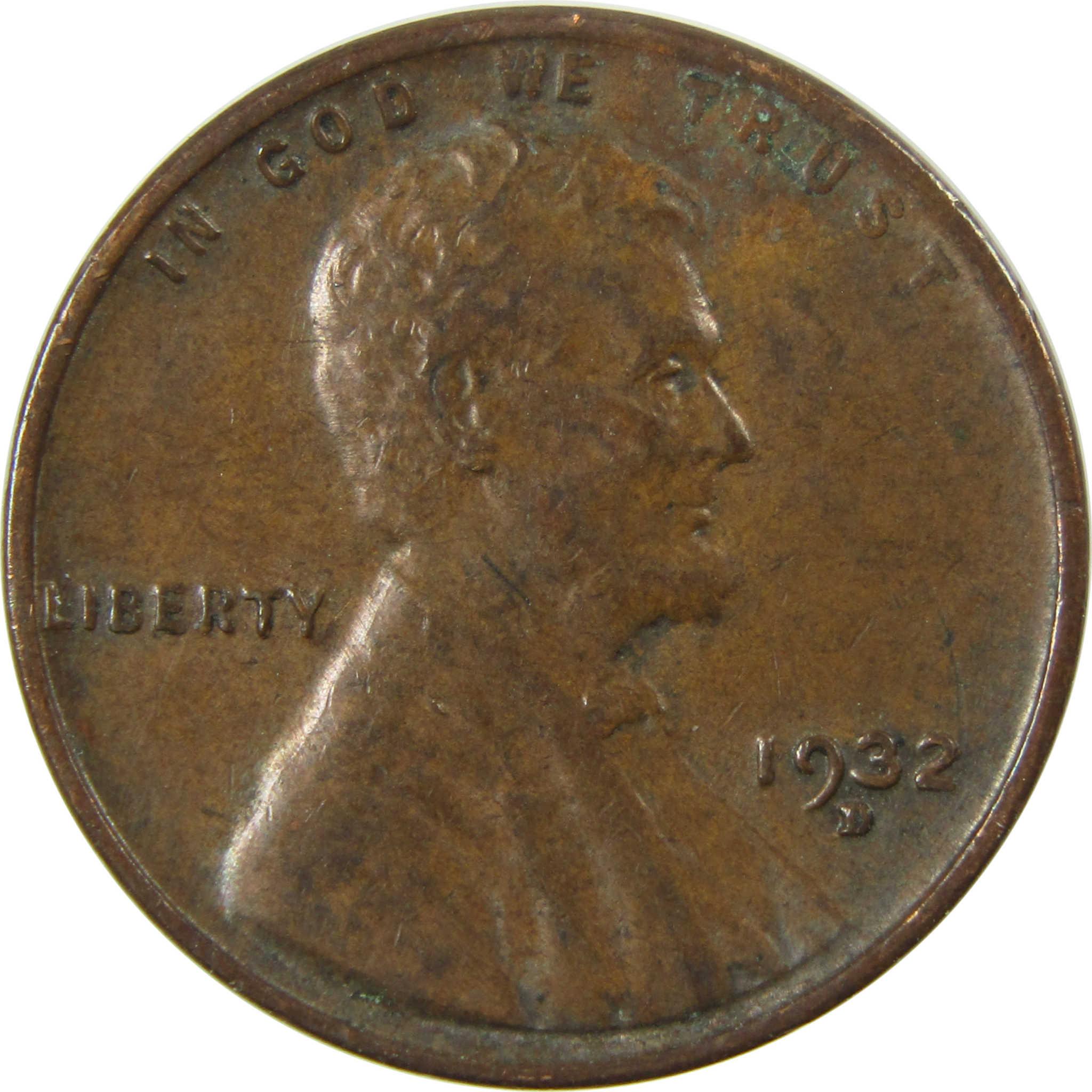 1932 D Lincoln Wheat Cent XF EF Extremely Fine Penny SKU:I26818