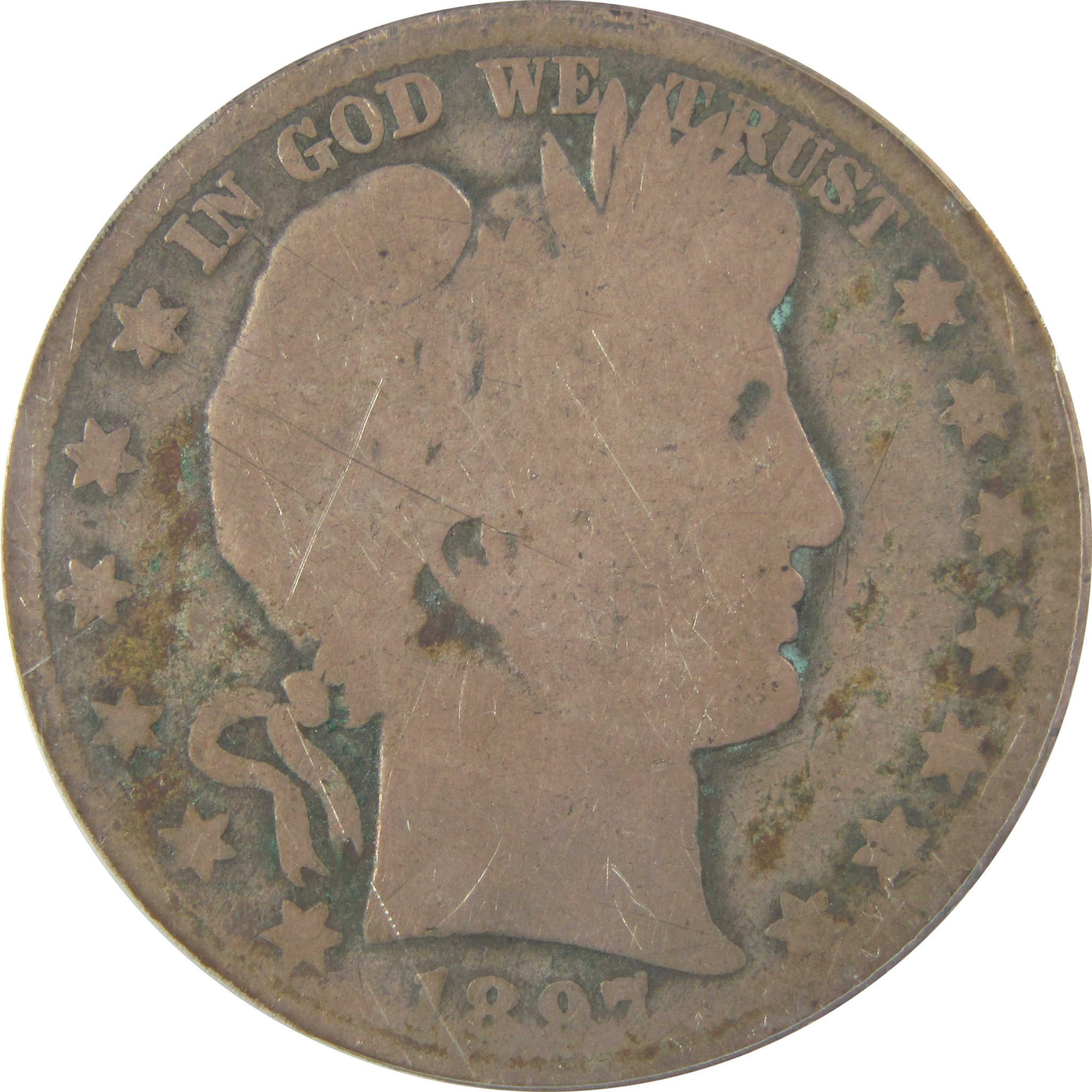 1897 O Barber Half Dollar AG 3 ANACS Silver 50c Coin SKU:I22228