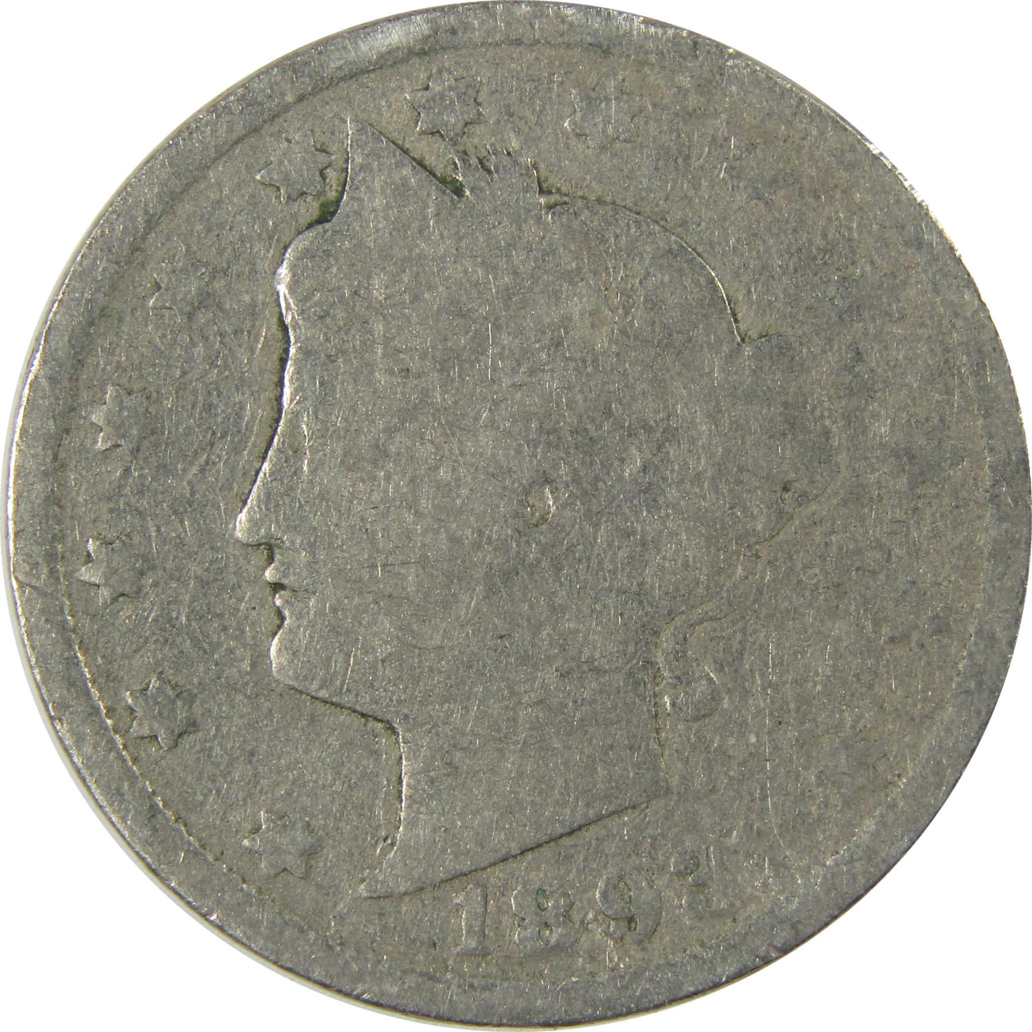 1893 Liberty Head V Nickel AG About Good 5c Coin SKU:I27217