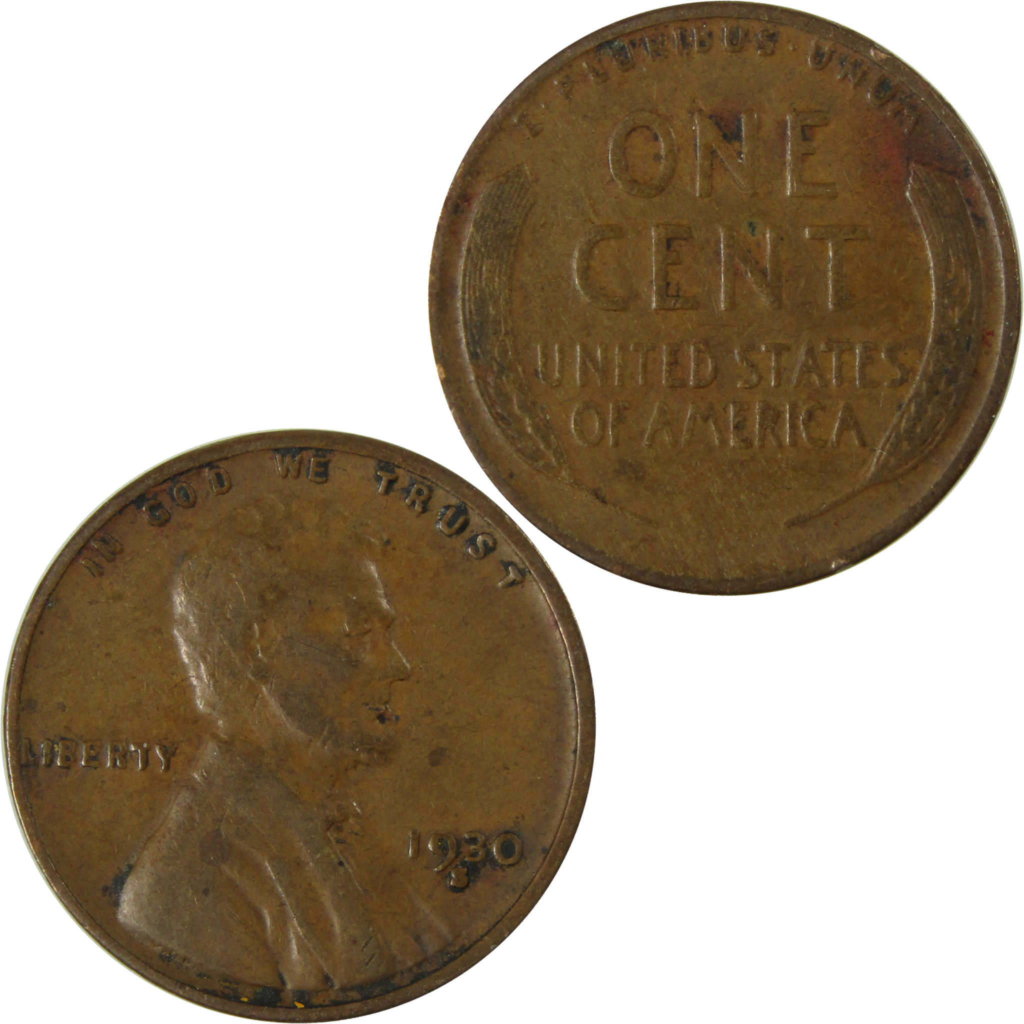 1930 S Lincoln Wheat Cent F Fine Penny 1c Coin Collectible SKU:I26668