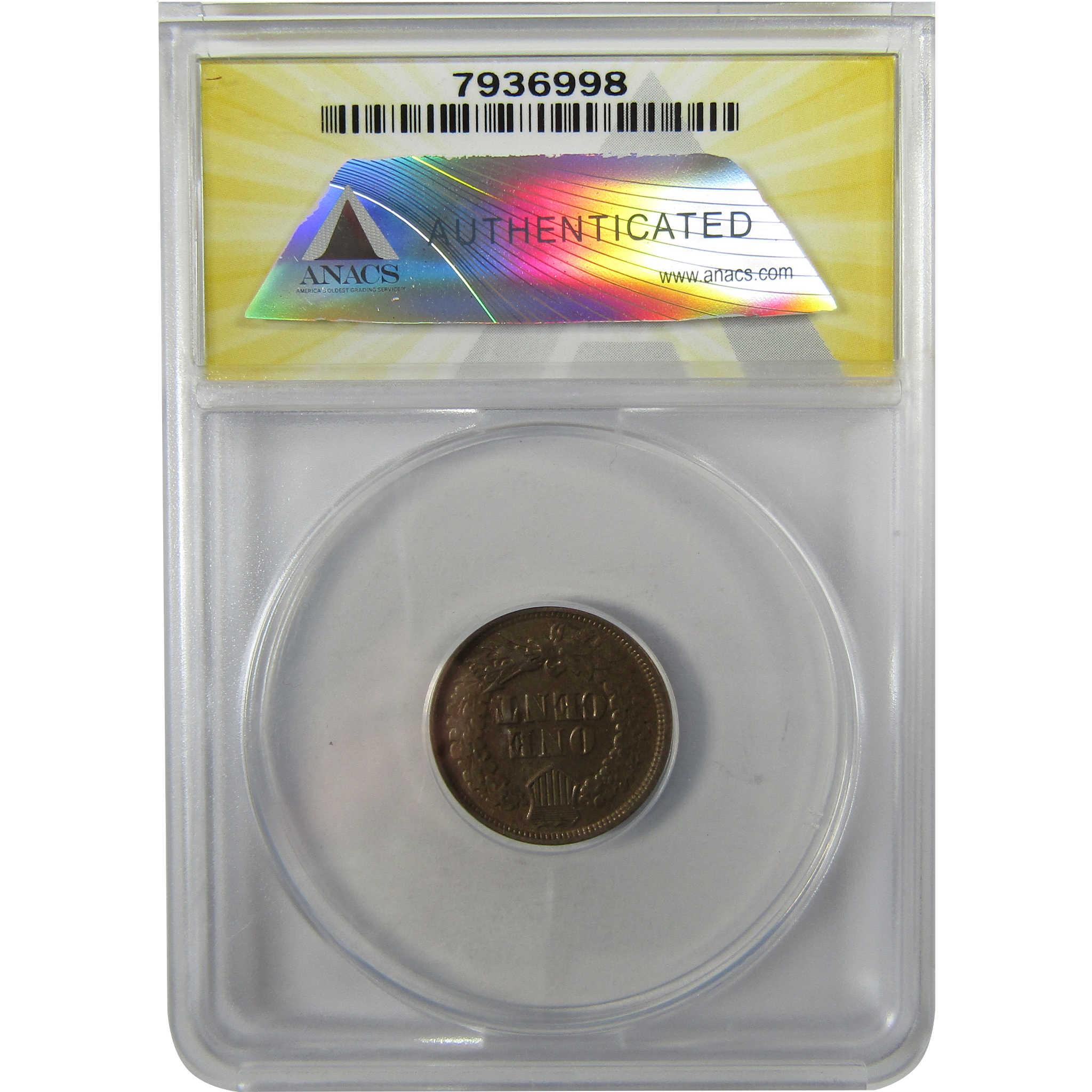 1864 Indian Head Copper-Nickel Cent AU 50 ANACS Penny SKU:I28026