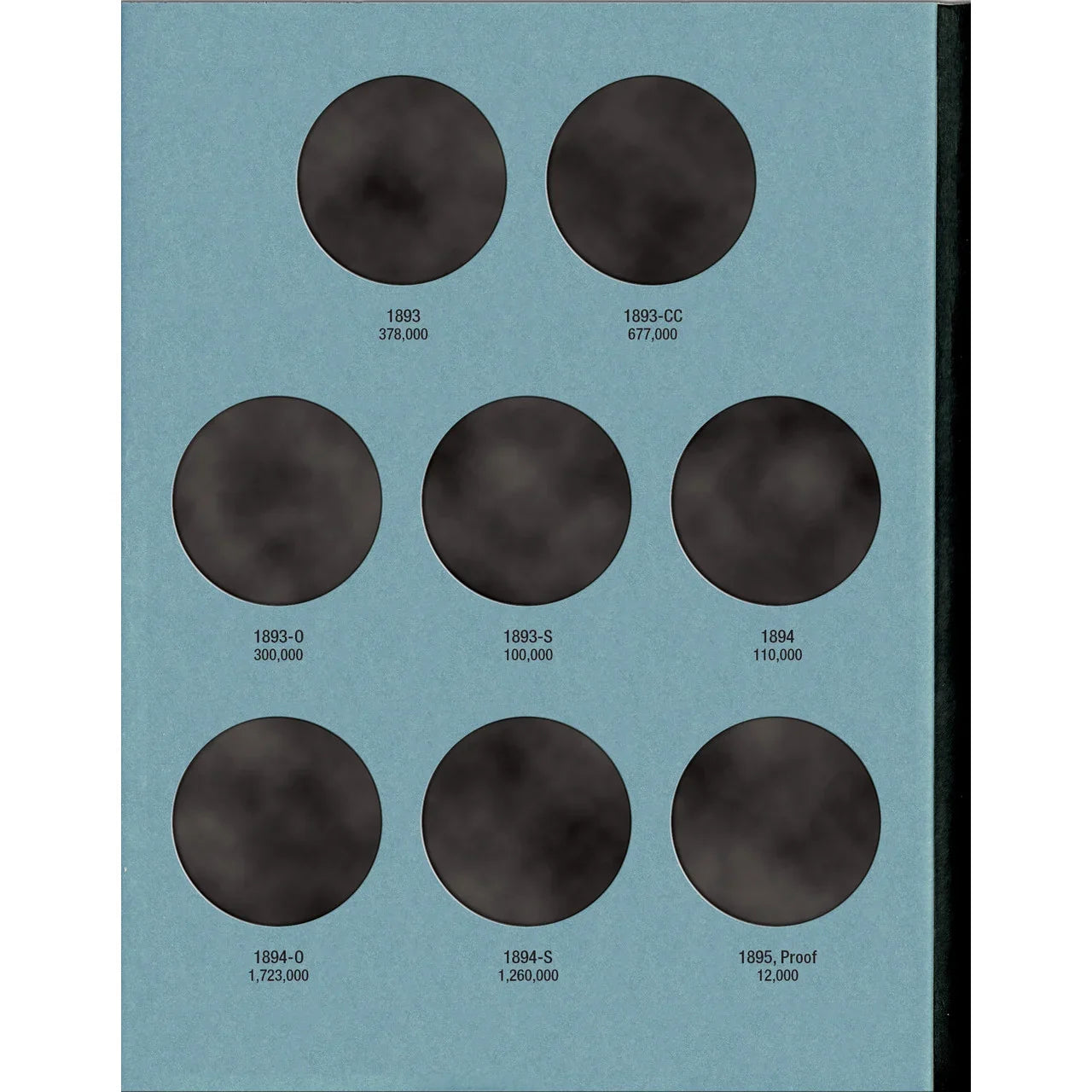 Whitman Morgan Silver Dollar Coin Folder Collection #3 1891-1897