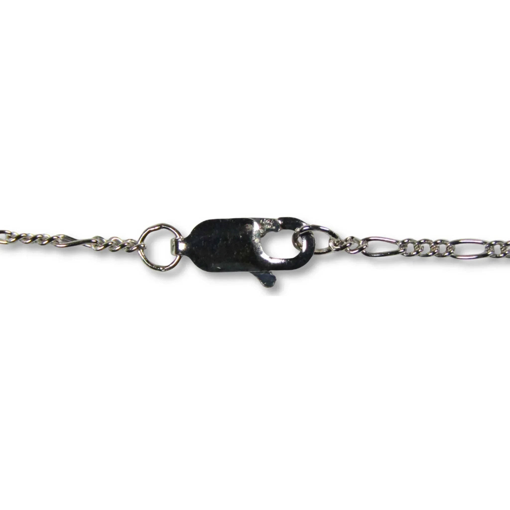 Anchor Pewter Pendant Necklace with Sterling Silver Chain