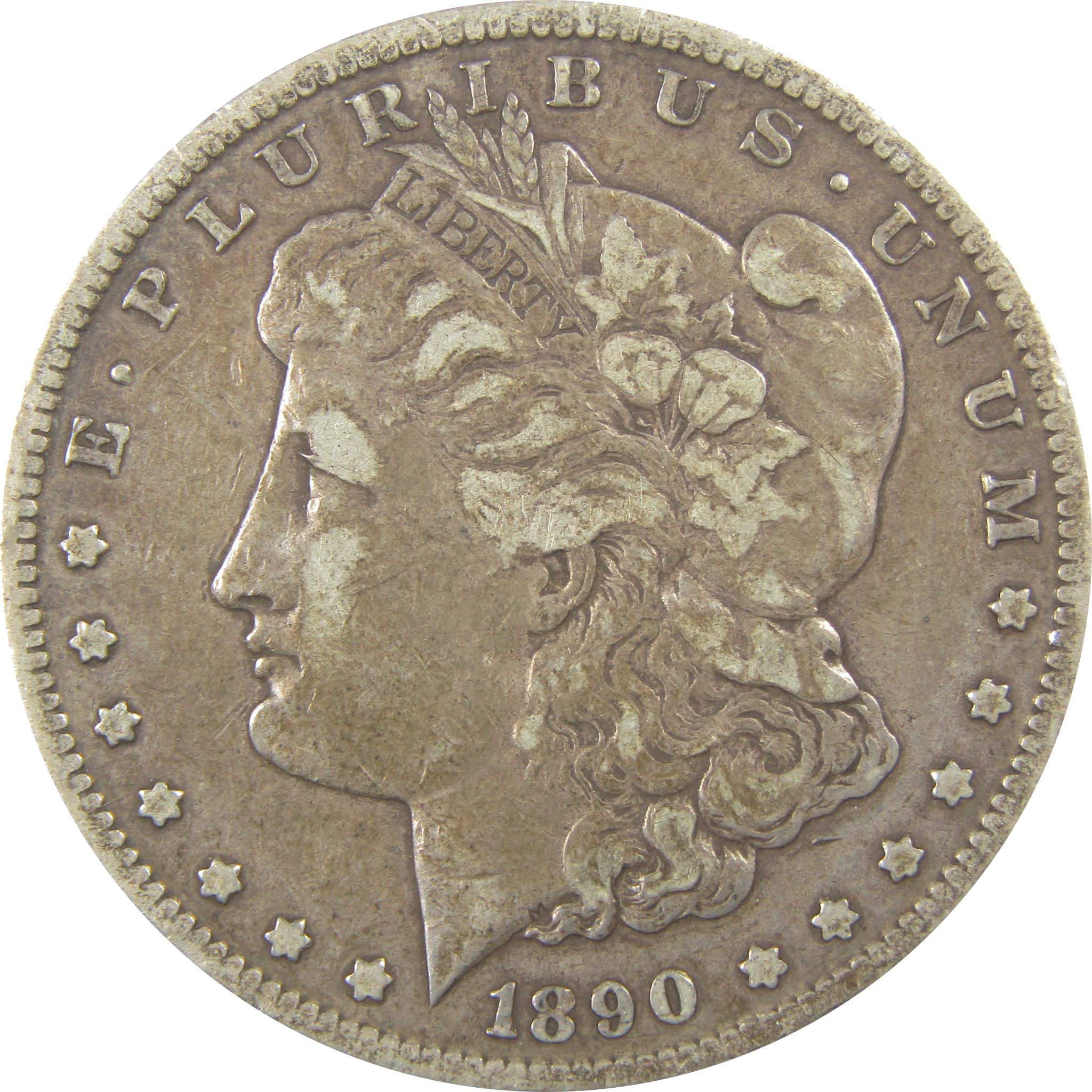 1890 CC Morgan Dollar VF Very Fine Silver $1 Coin SKU:I22039 - Morgan coin - Morgan silver dollar - Morgan silver dollar for sale - Profile Coins & Collectibles