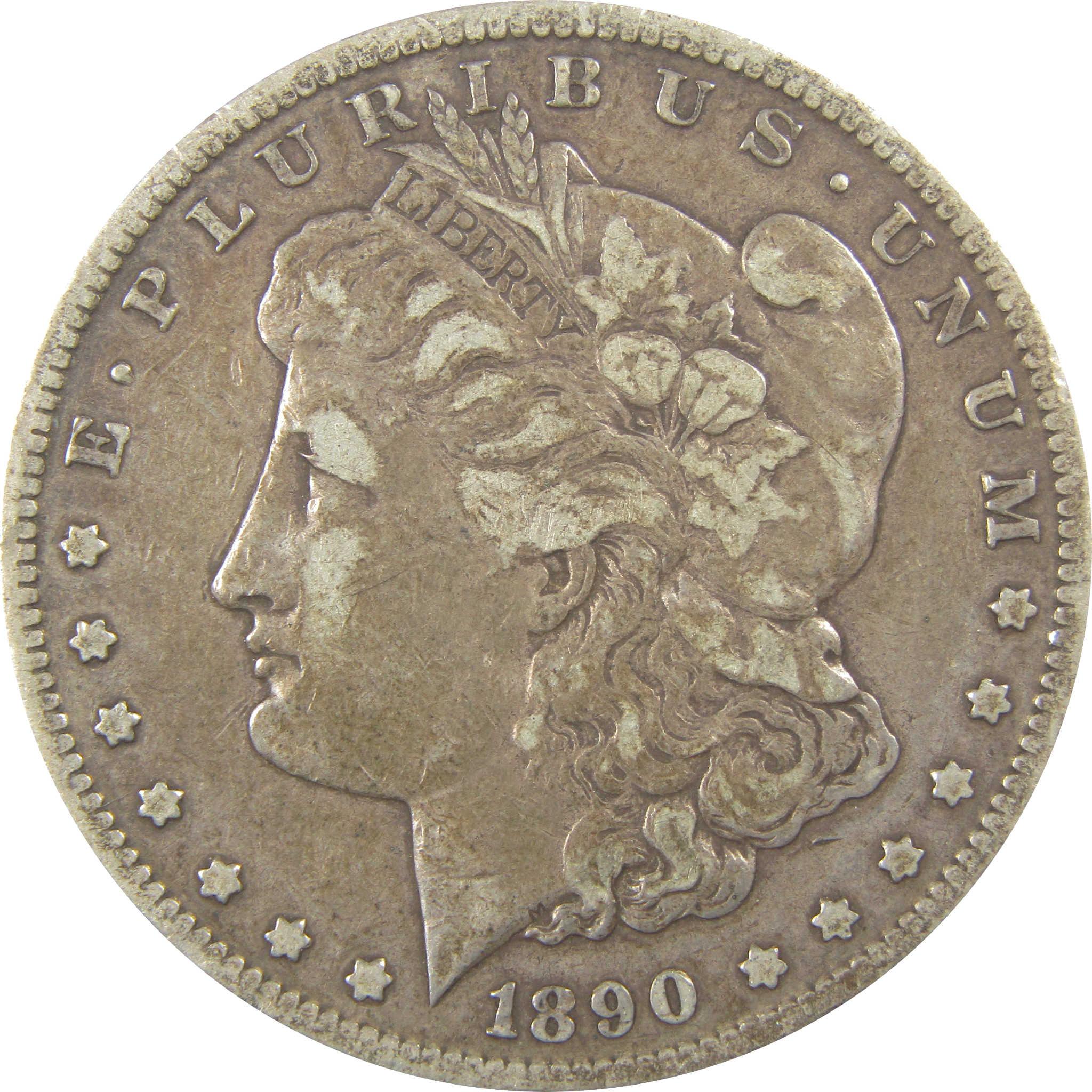 1890 CC Morgan Dollar VF Very Fine Silver $1 Coin SKU:I22039 - Morgan coin - Morgan silver dollar - Morgan silver dollar for sale - Profile Coins & Collectibles