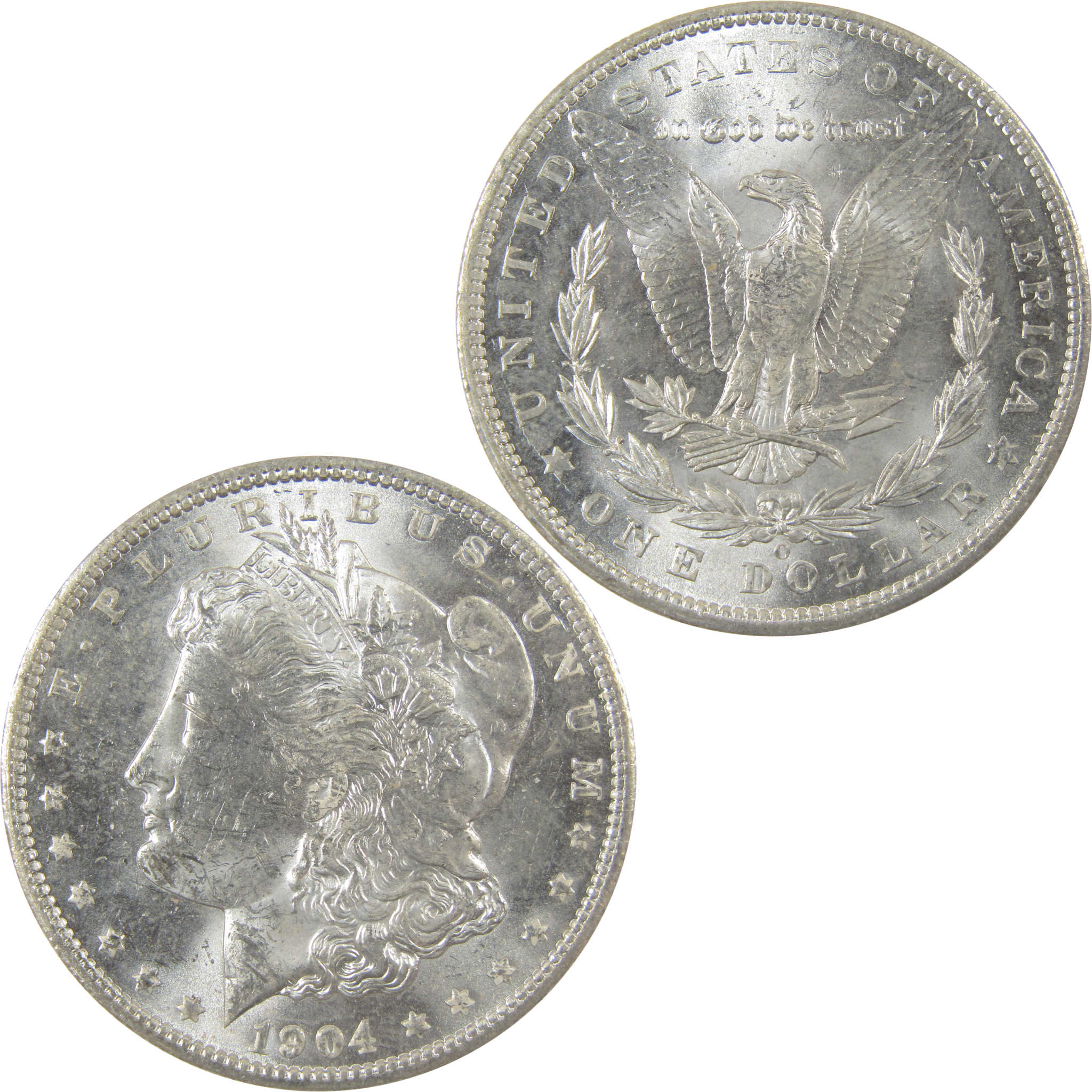 1904 O Morgan Silver Dollar Uncirculated Mint State $1 Coin SKU:I23520 - Morgan coin - Morgan silver dollar - Morgan silver dollar for sale - Profile Coins & Collectibles