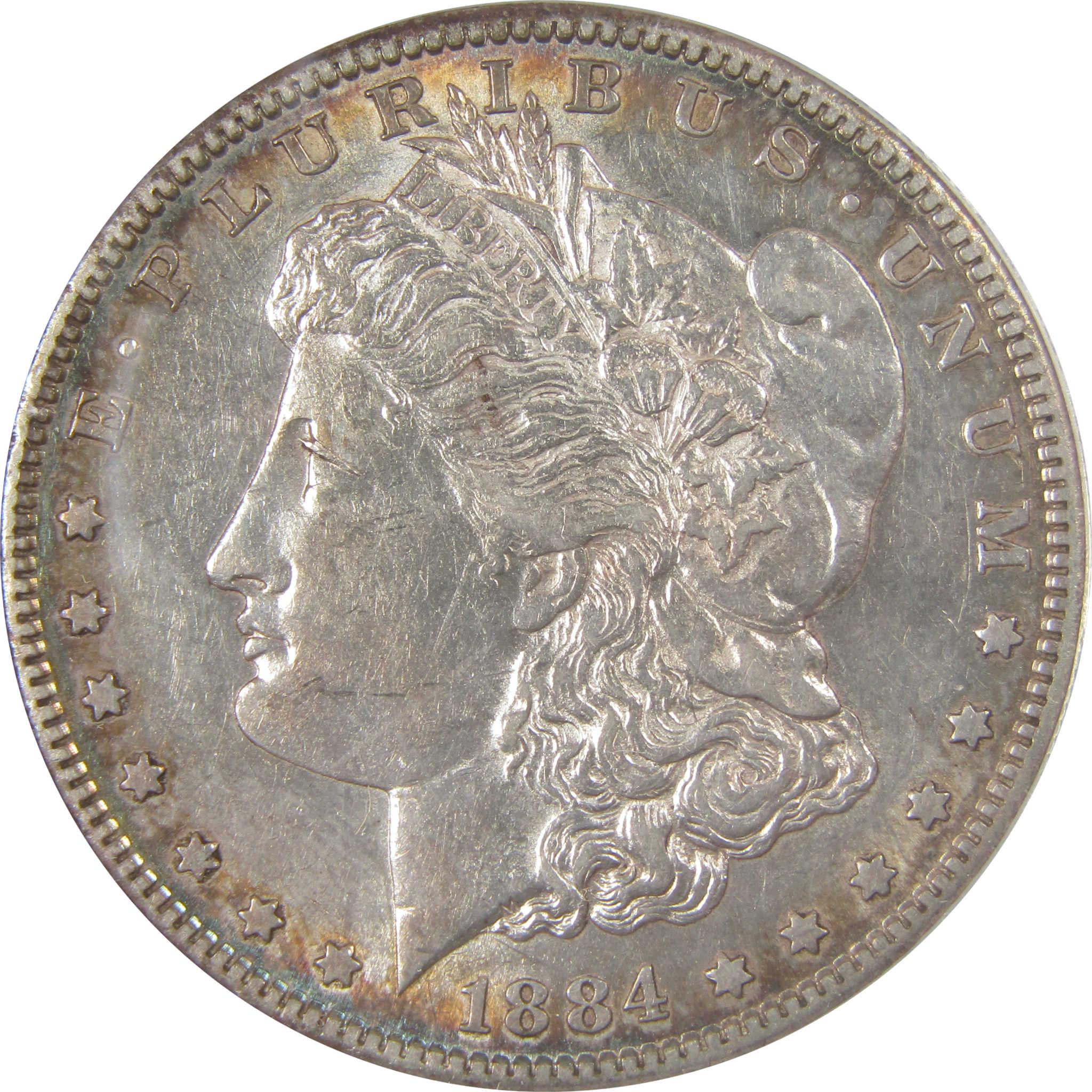 1884 S Morgan Silver Dollar EF 45 ANACS $1 Coin SKU:I25003 - Morgan coin - Morgan silver dollar - Morgan silver dollar for sale - Profile Coins & Collectibles