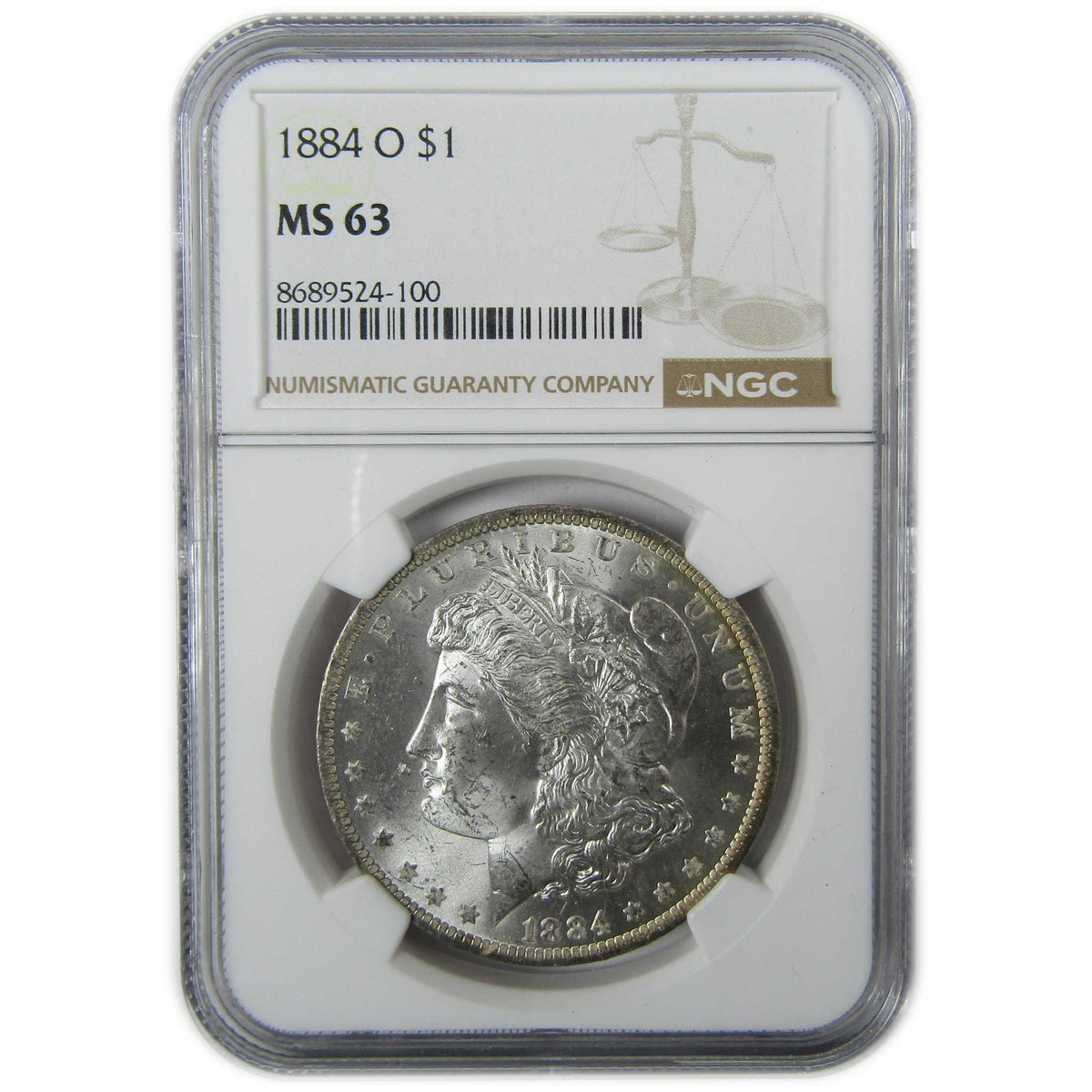 1884 O Morgan Silver Dollar MS 63 NGC Uncirculated $1 Coin SKU:CP410 - Morgan coin - Morgan silver dollar - Morgan silver dollar for sale - Profile Coins & Collectibles