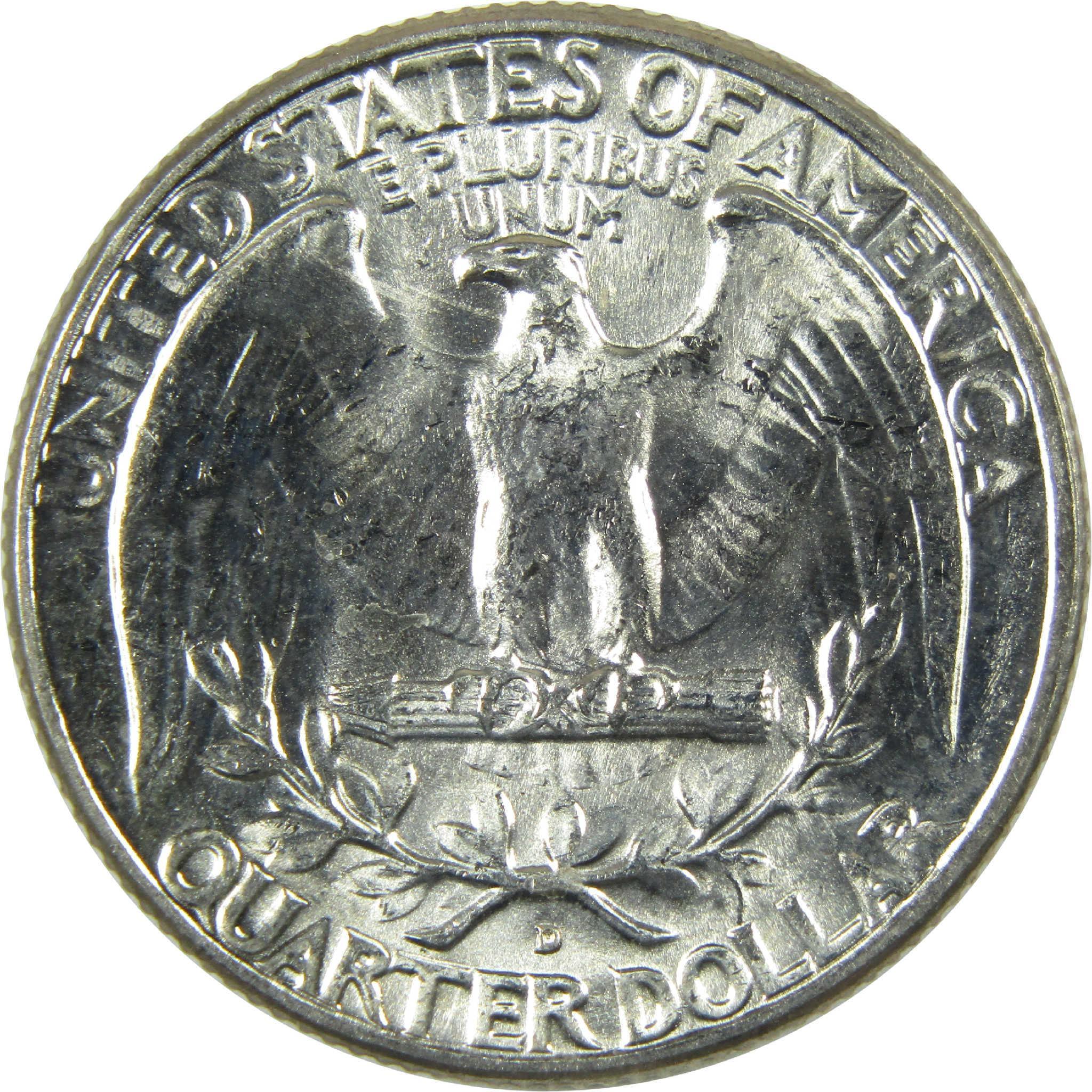 1949 D Washington Silver Quarter Uncirculated Mint State 25c Coin