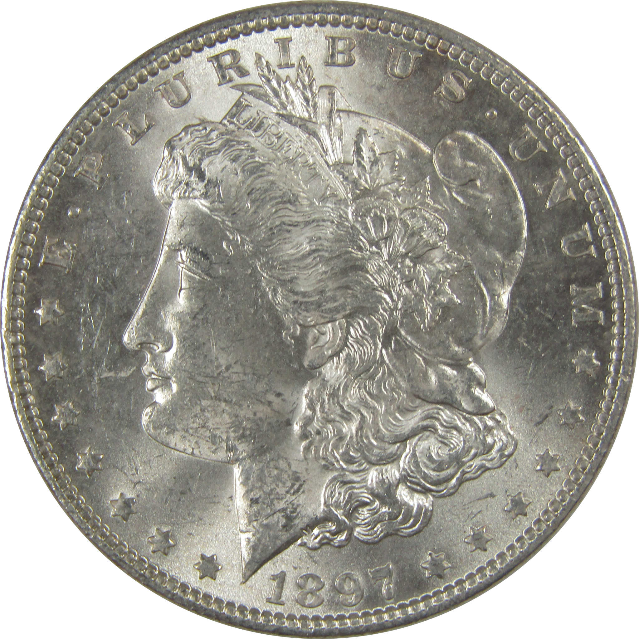1897 Morgan Dollar Uncirculated Silver $1 Coin SKU:CPC1104 - Morgan coin - Morgan silver dollar - Morgan silver dollar for sale - Profile Coins & Collectibles