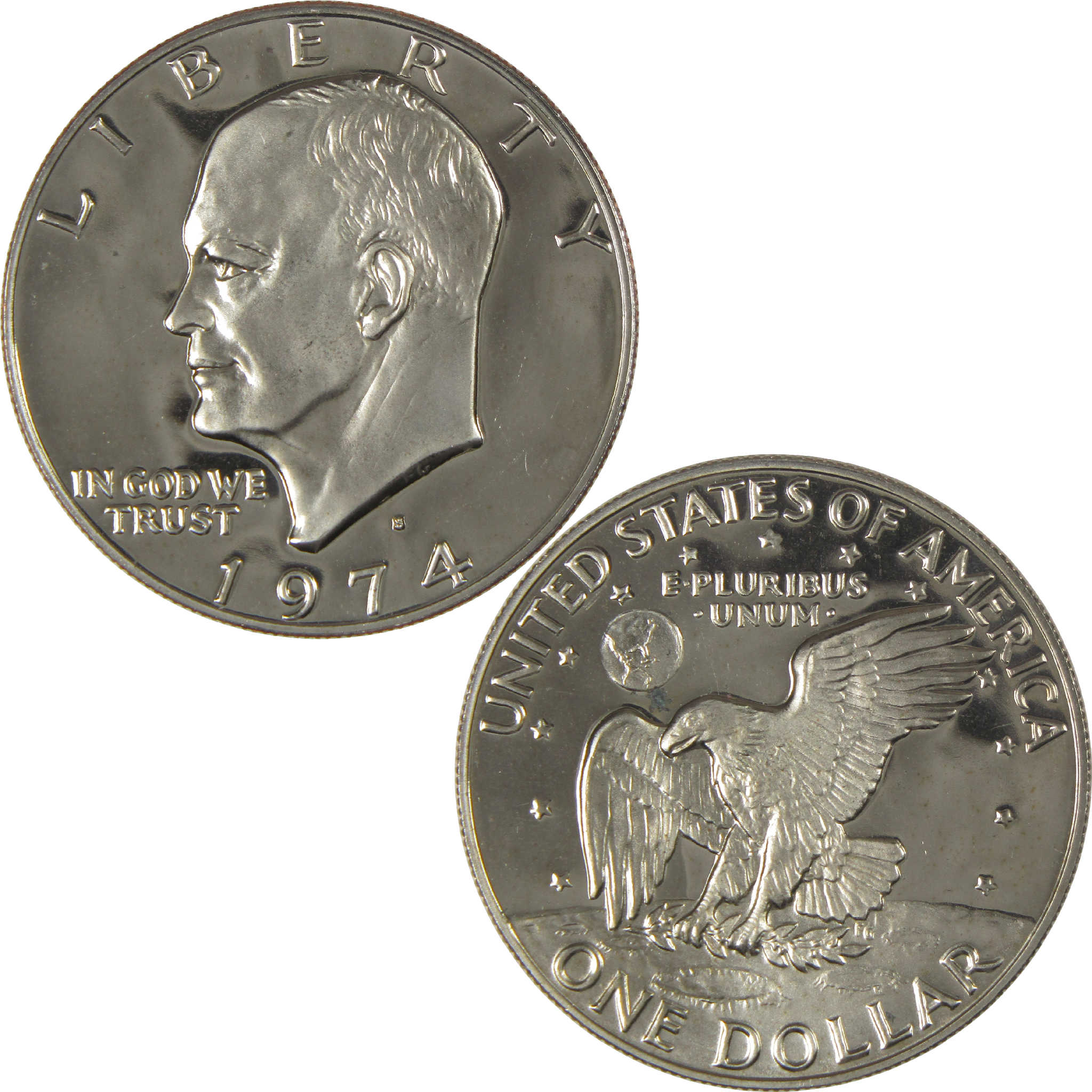 1974 S Eisenhower Dollar Choice Proof Clad IKE $1 Coin