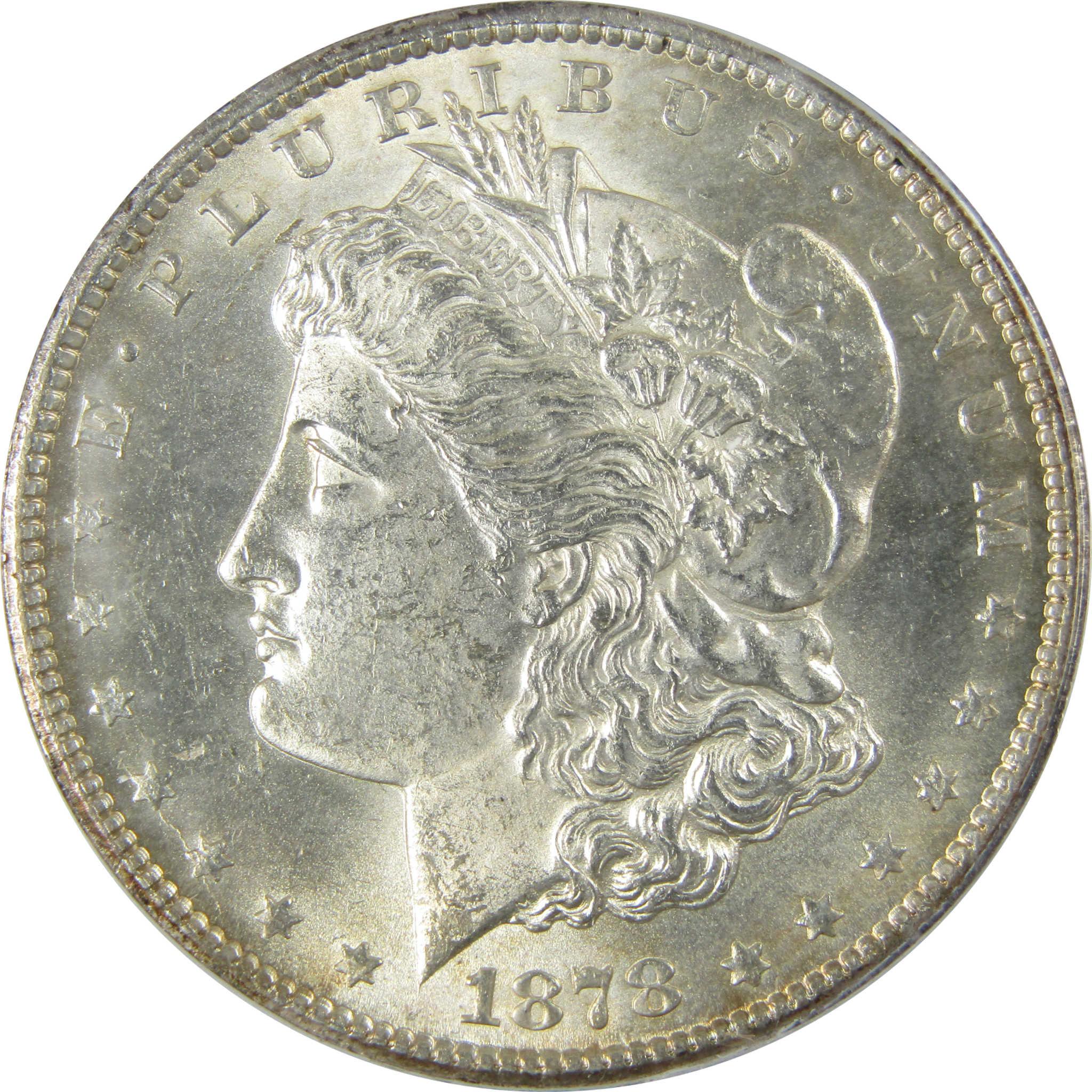 1878 CC Morgan Silver Dollar MS 63 ANACS Uncirculated SKU:CP619 - Morgan coin - Morgan silver dollar - Morgan silver dollar for sale - Profile Coins & Collectibles