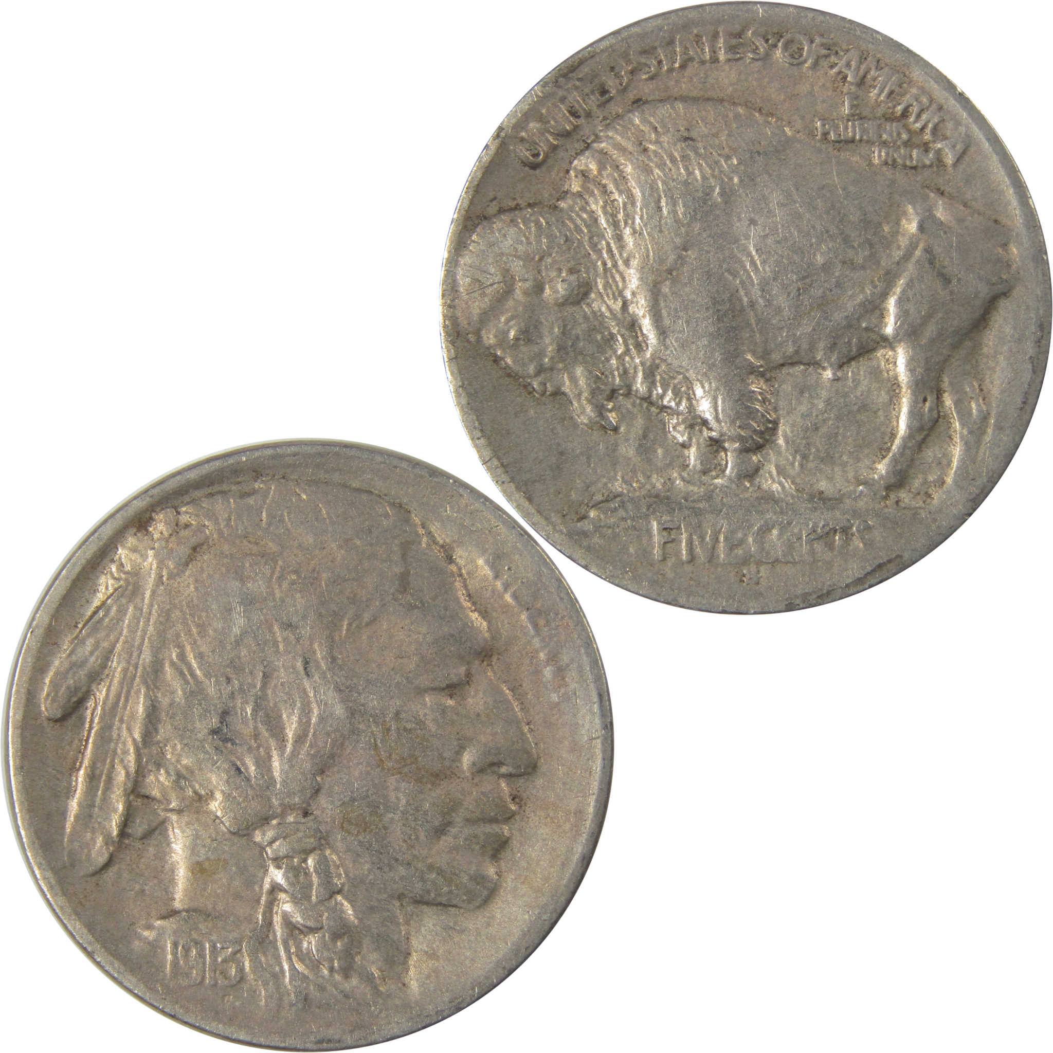 1913 S Type 1 Indian Head Buffalo Nickel VF Very Fine SKU:I22841