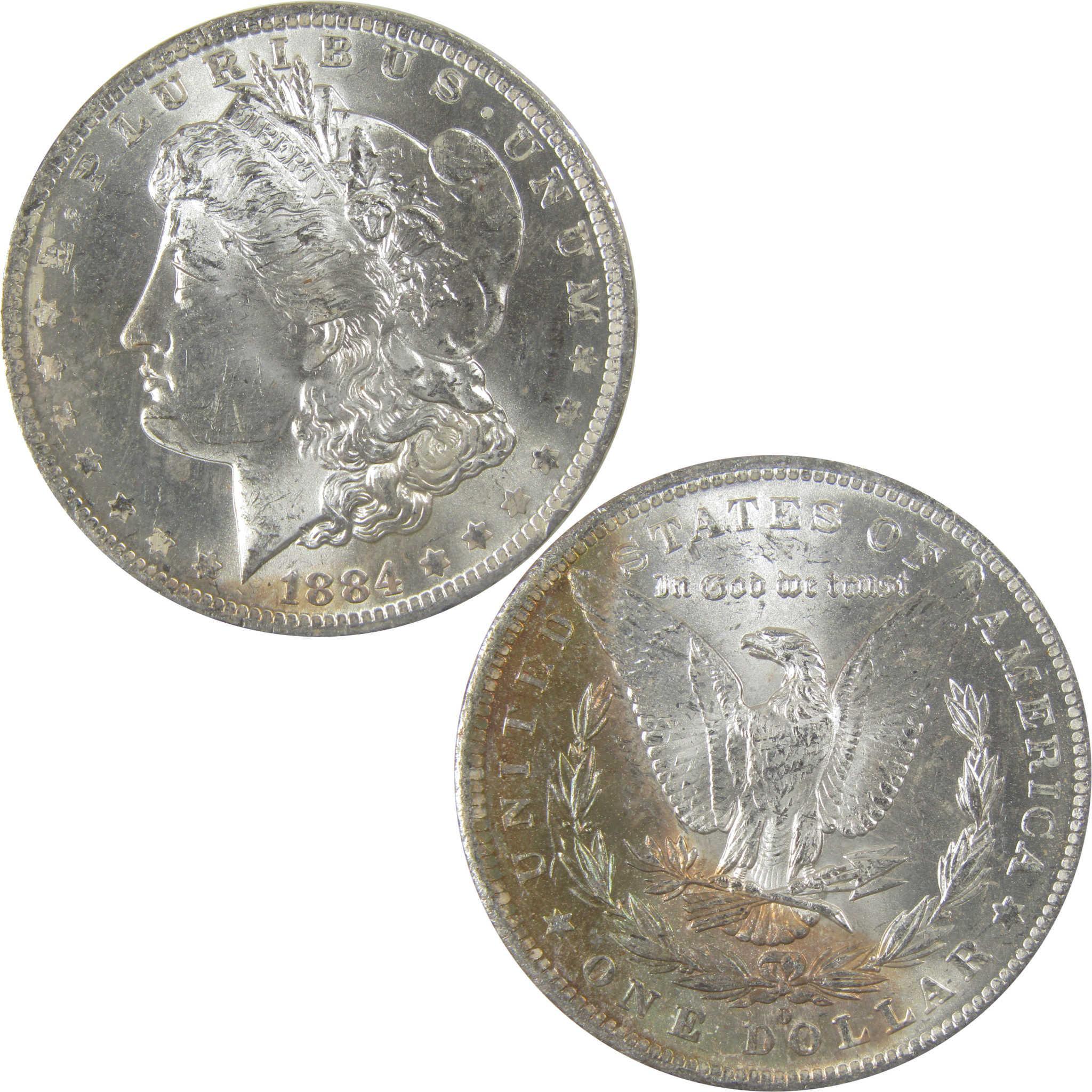1884 O Morgan Silver Dollar BU Choice Uncirculated Toned SKU:I24192