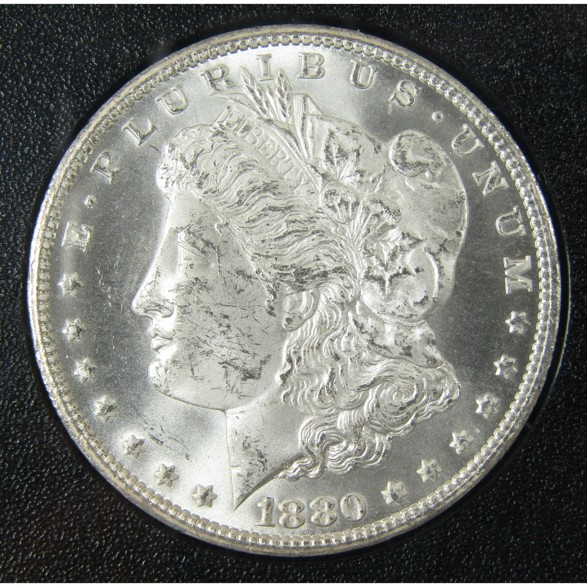 1880 CC GSA Morgan Silver Dollar MS 63 NGC $1 Coin OGP SKU:CP1604